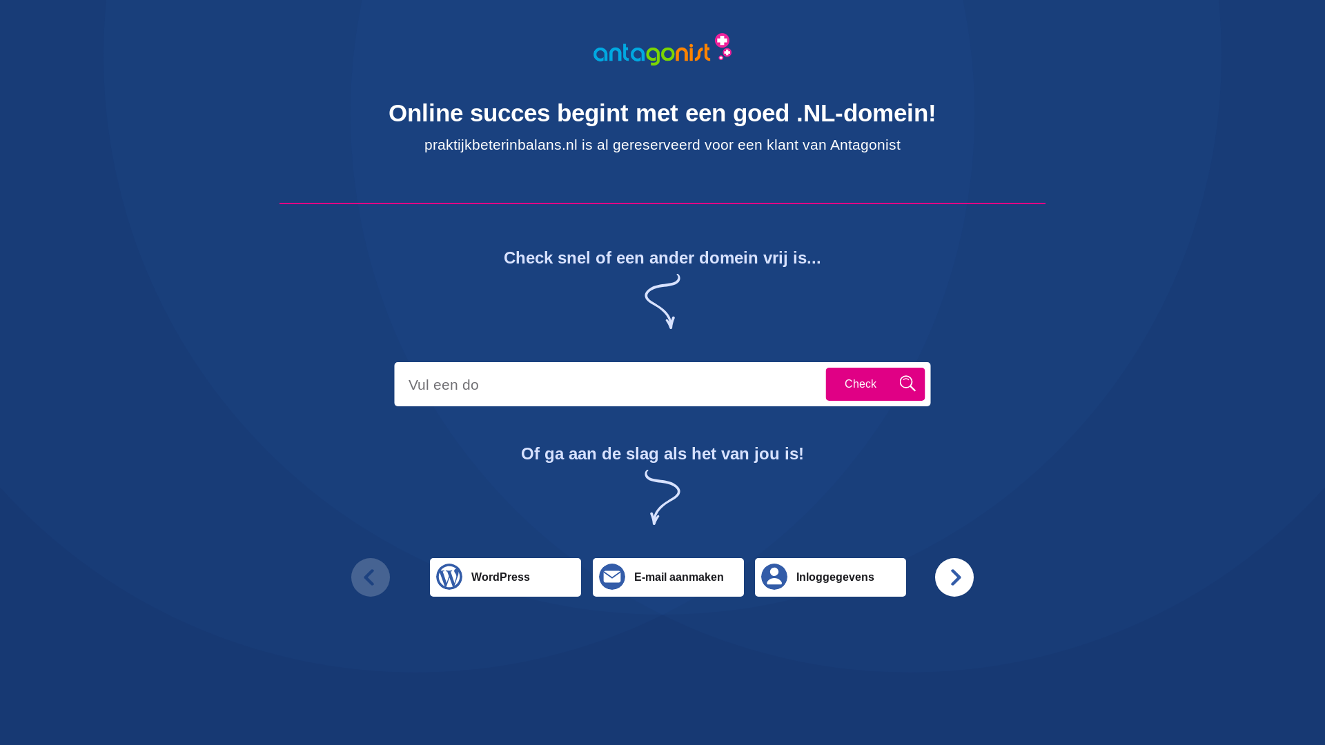 website screenshot of https://praktijkbeterinbalans.nl/