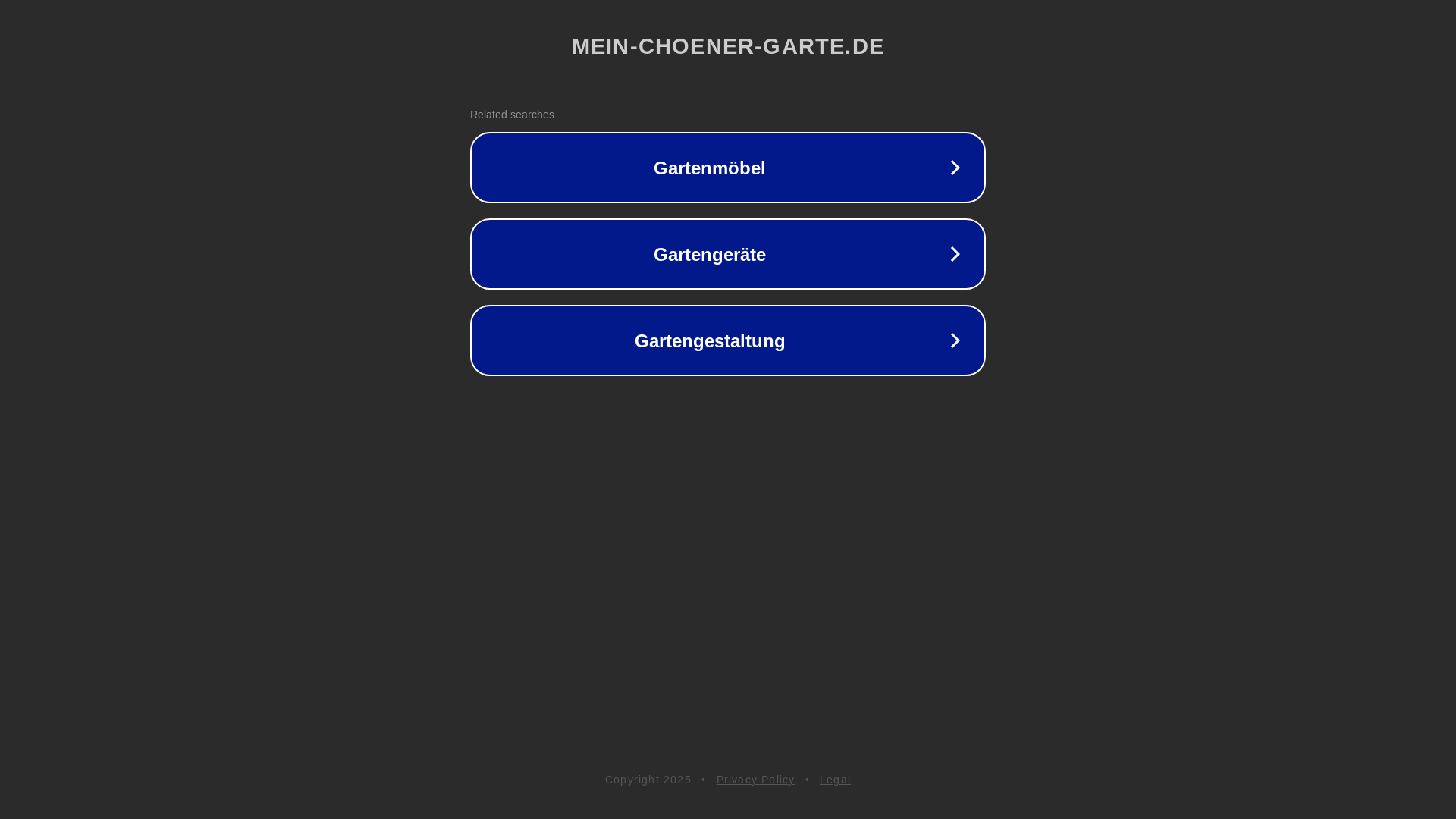 website screenshot of https://mein-choener-garte.de/