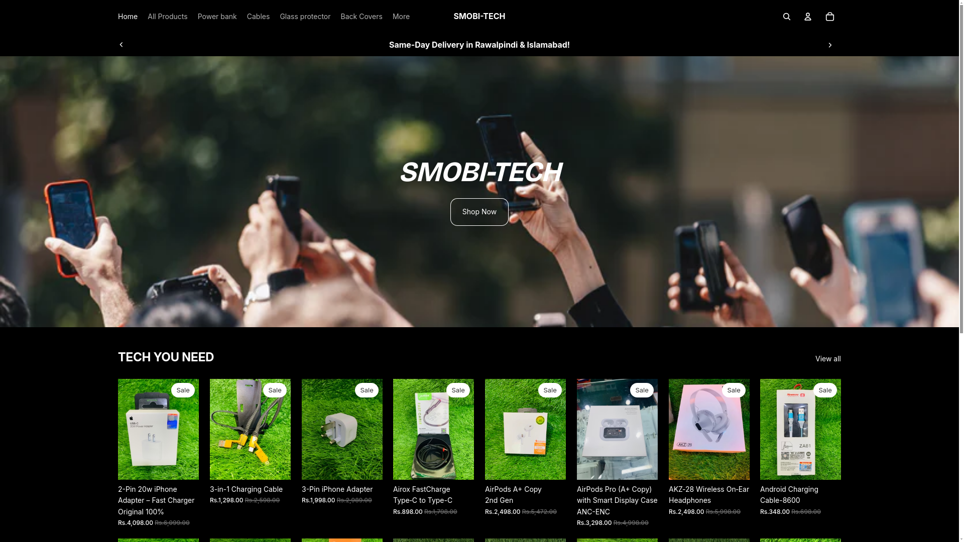 website screenshot of https://smobitech.shop/