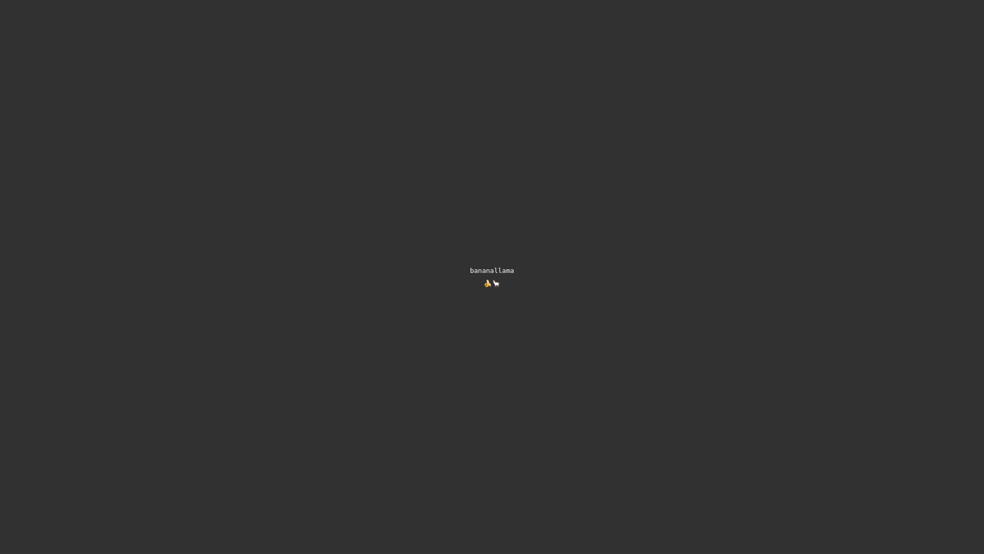 website screenshot of https://bananallama.xyz/