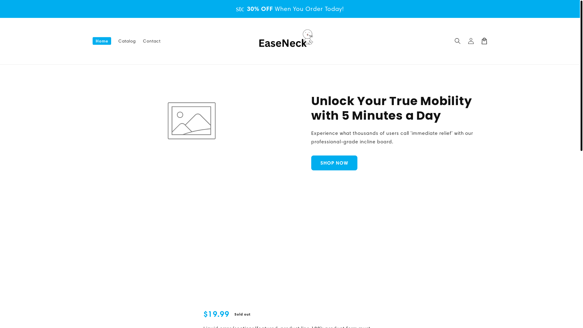 website screenshot of https://easeneck.online/