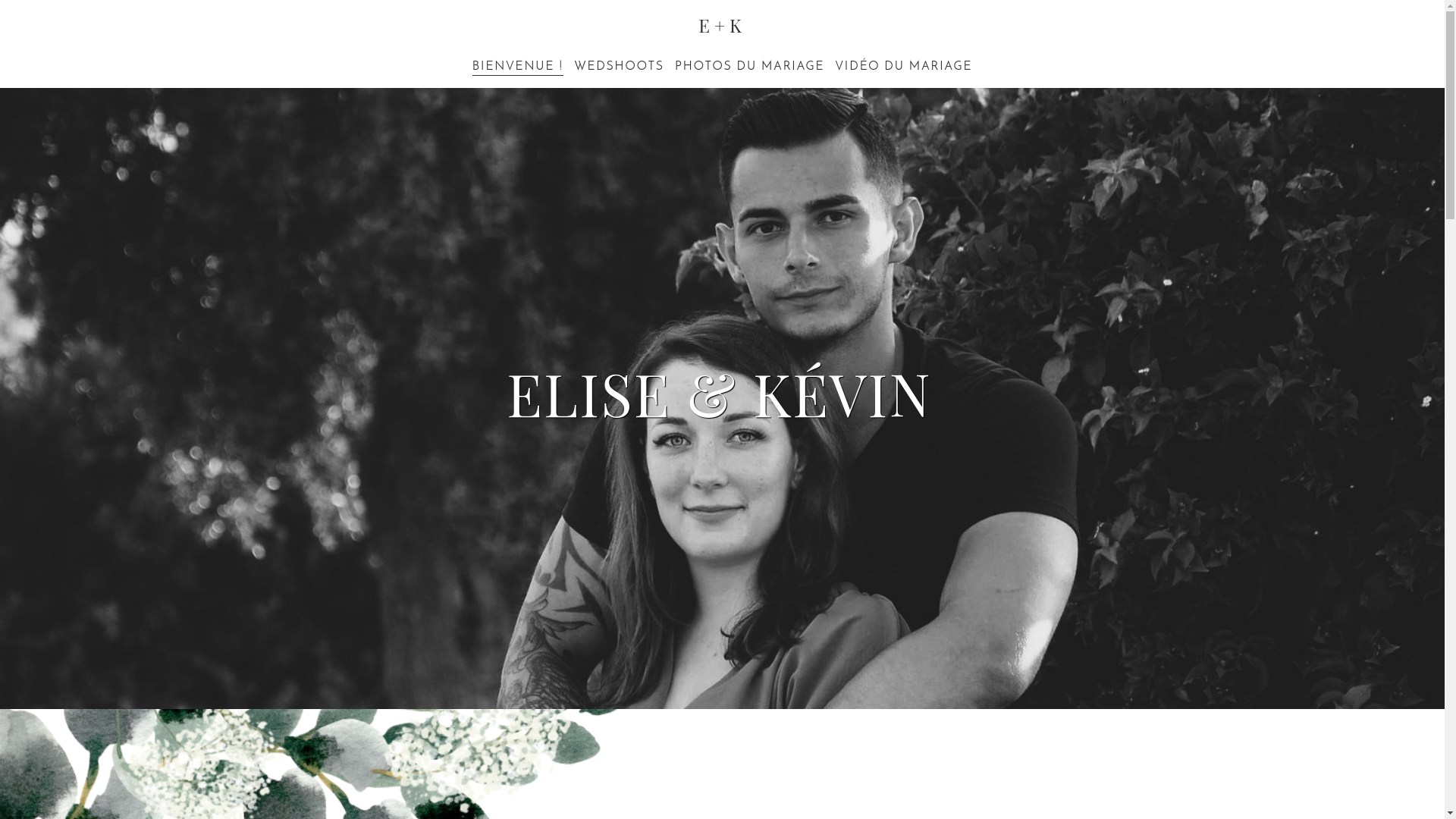 website screenshot of https://eliseetkevin.net/