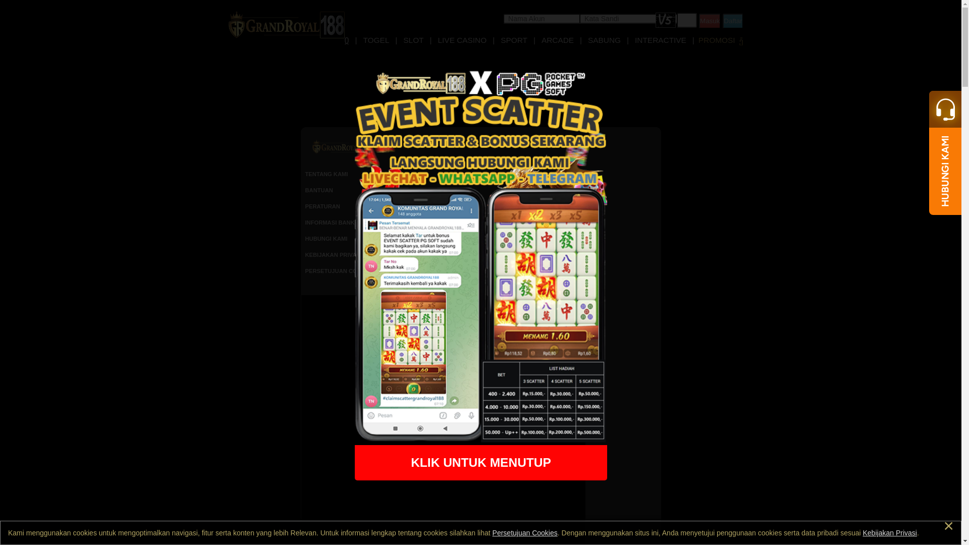 website screenshot of https://1pintu-grandroyal188.site/