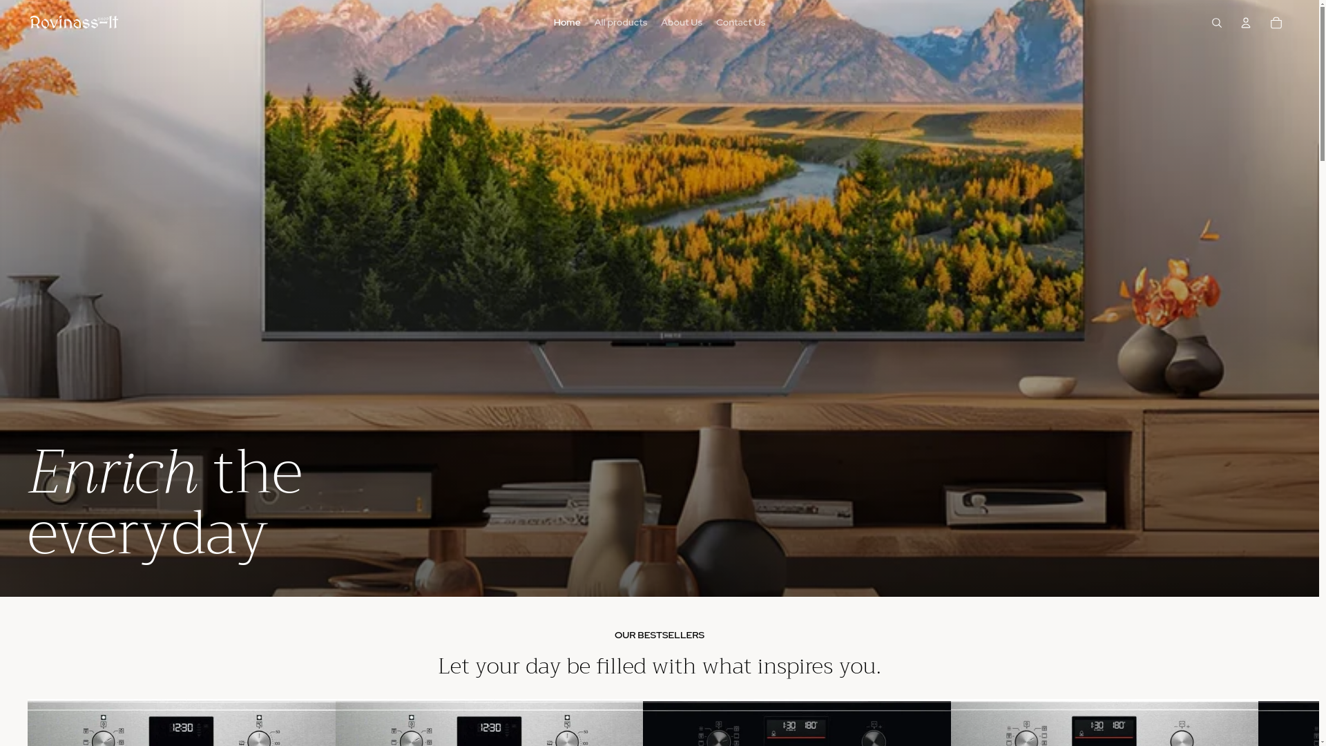 website screenshot of https://turnynova.shop/