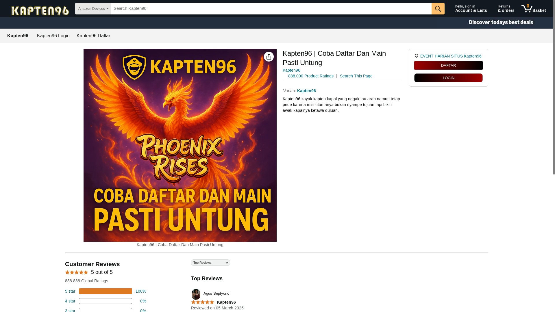 website screenshot of https://kapten96.casa/