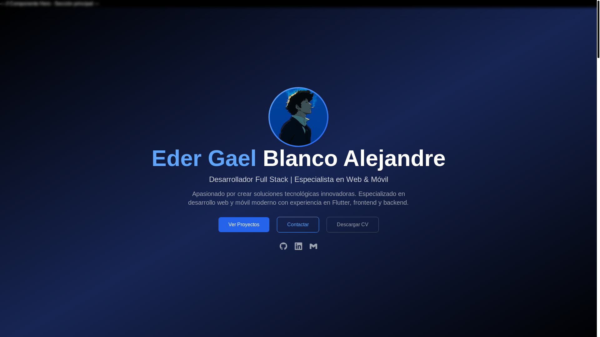 website screenshot of https://ederblanco.dev/