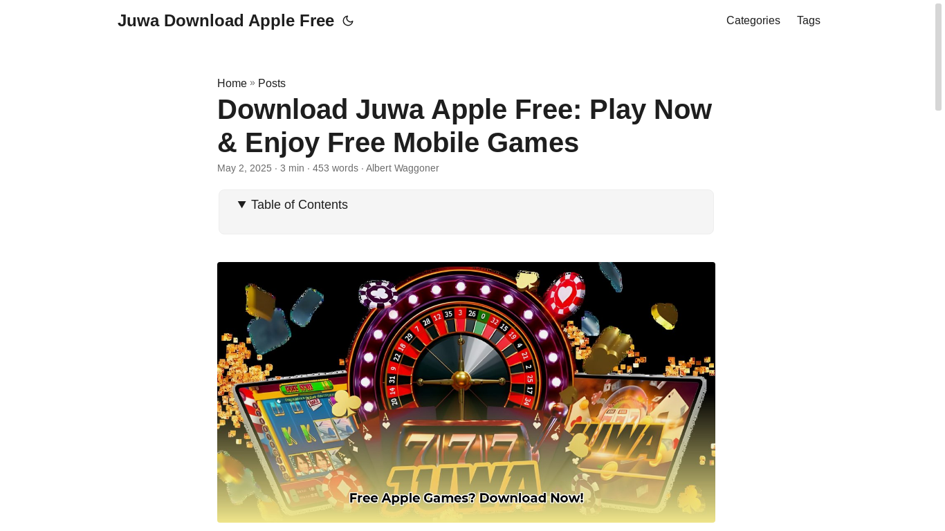 website screenshot of https://juwa-download-apple-free.pages.dev/