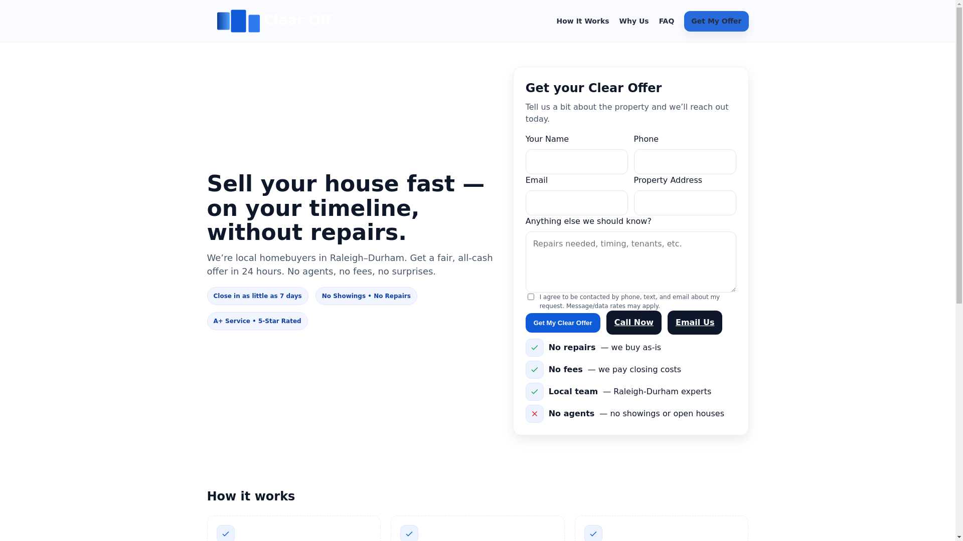 website screenshot of https://clear-offer-2.pages.dev/