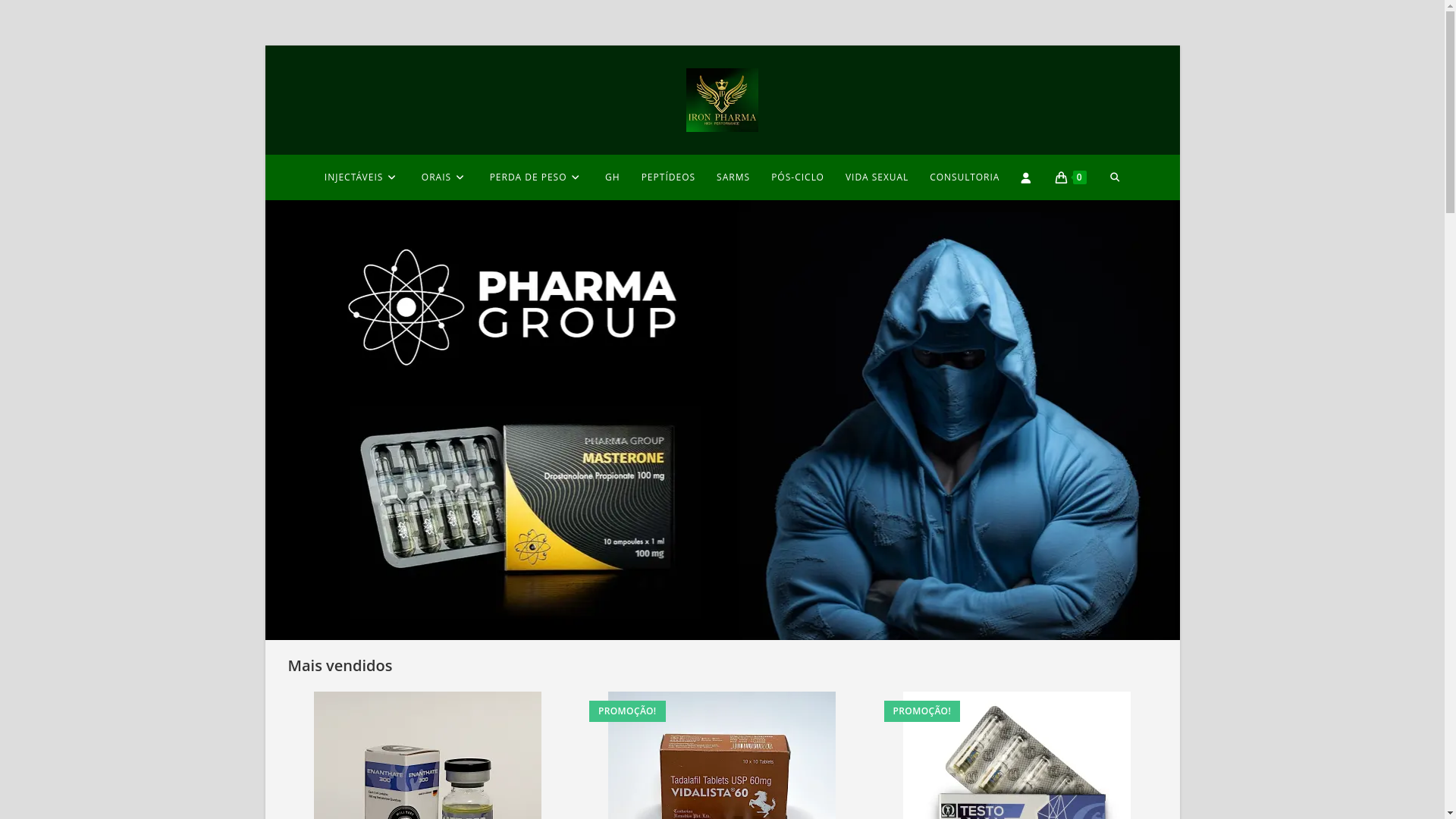 website screenshot of https://iron-pharma.com/