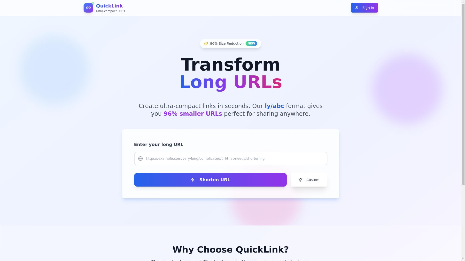 website screenshot of https://linkshrinkr.com/