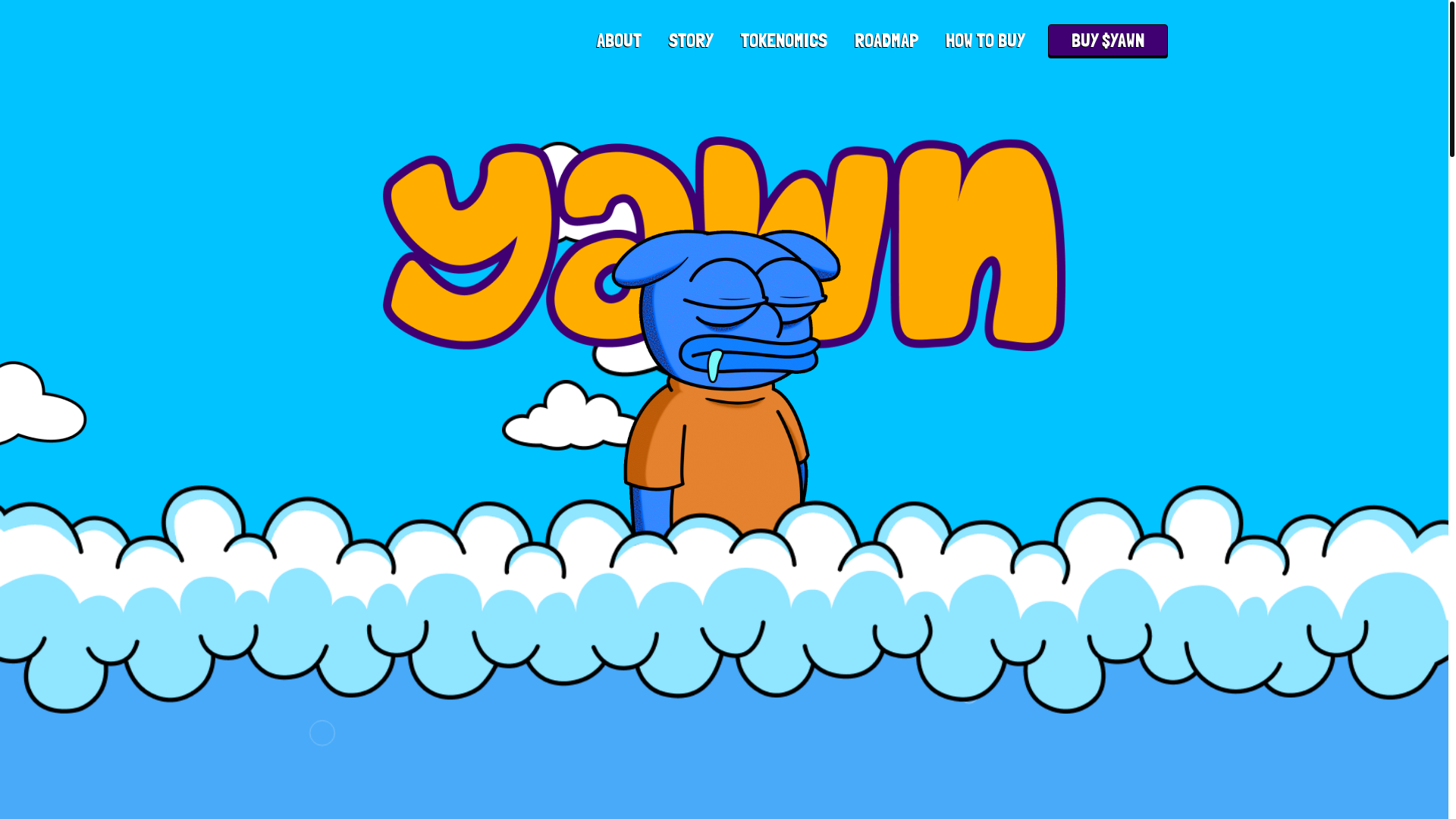 website screenshot of https://yawnonpulse.store/
