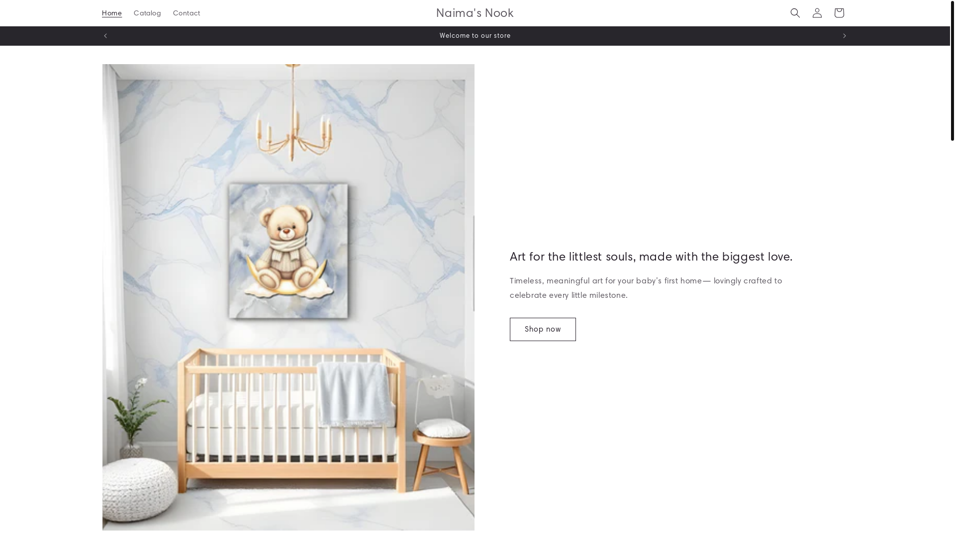 website screenshot of https://naimasnook.com/