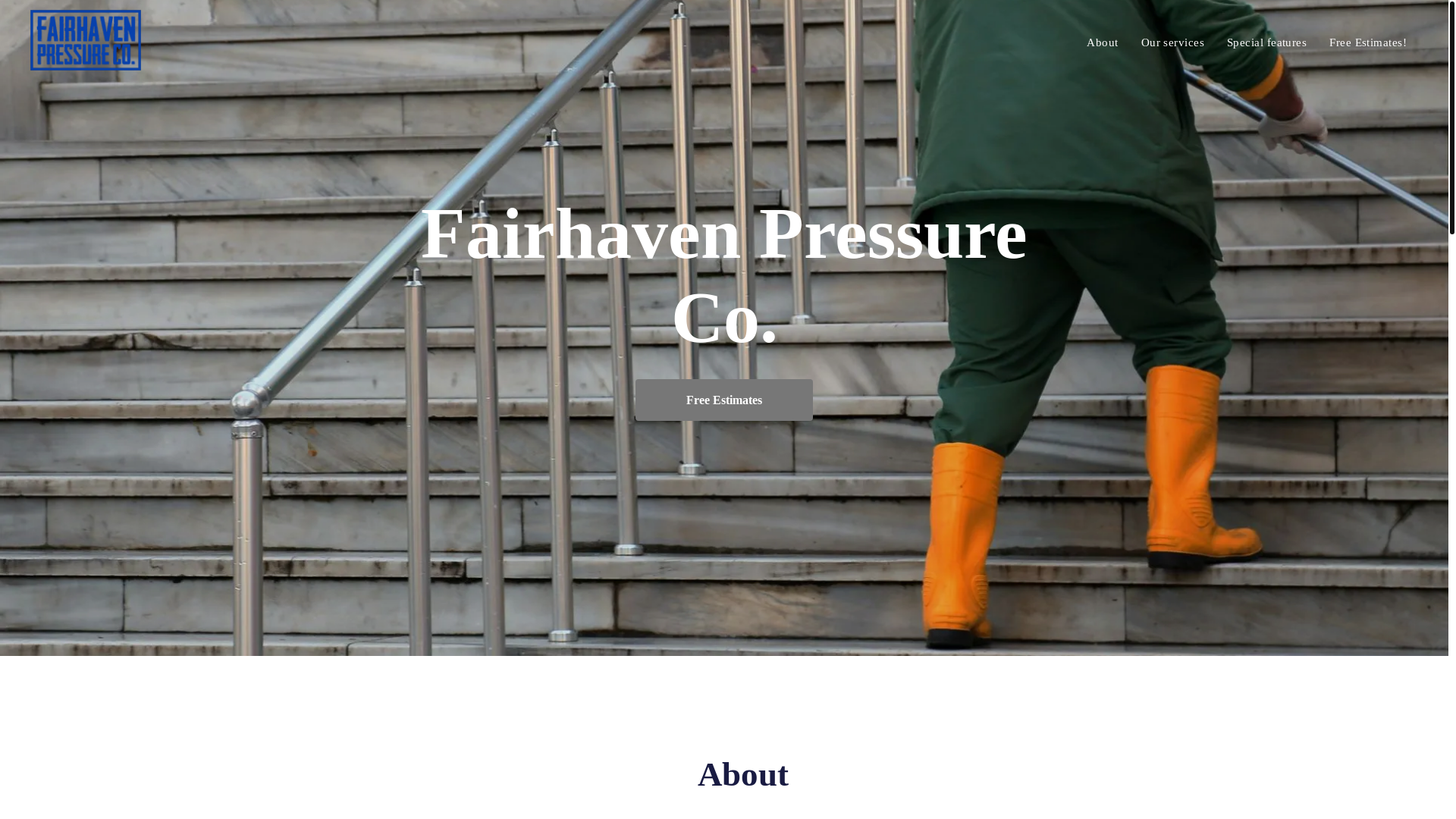 website screenshot of https://fairhavenpressureco.com/
