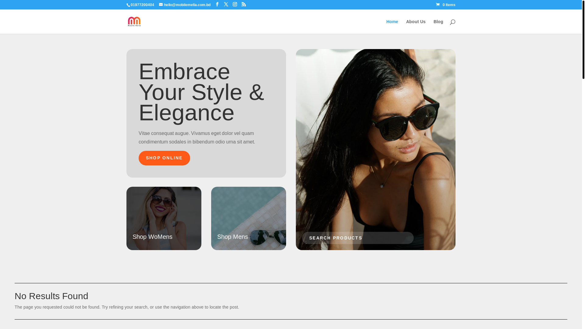 website screenshot of https://mobilemella.com.bd/