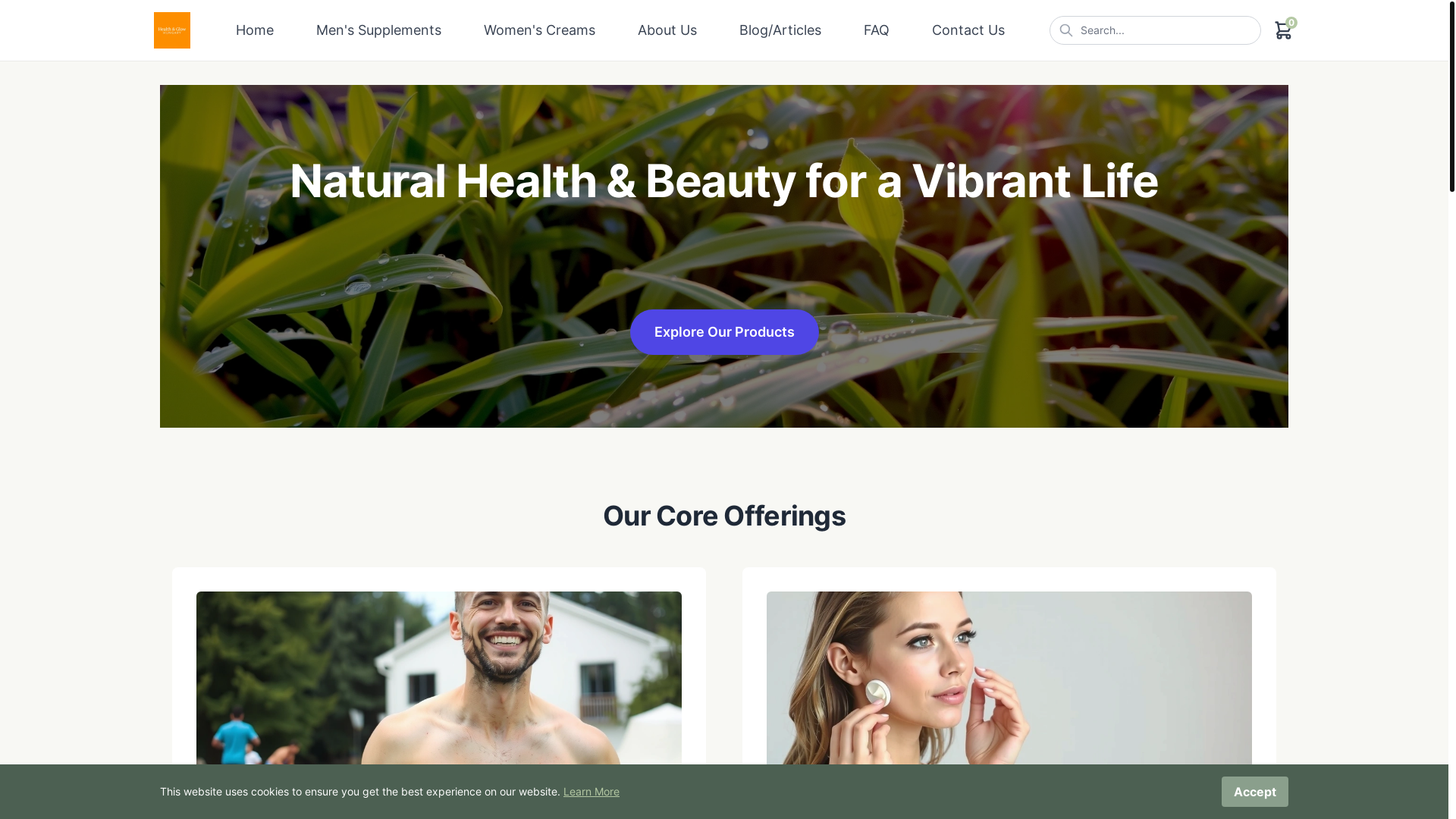 website screenshot of https://healthglowhungaryxc.info/