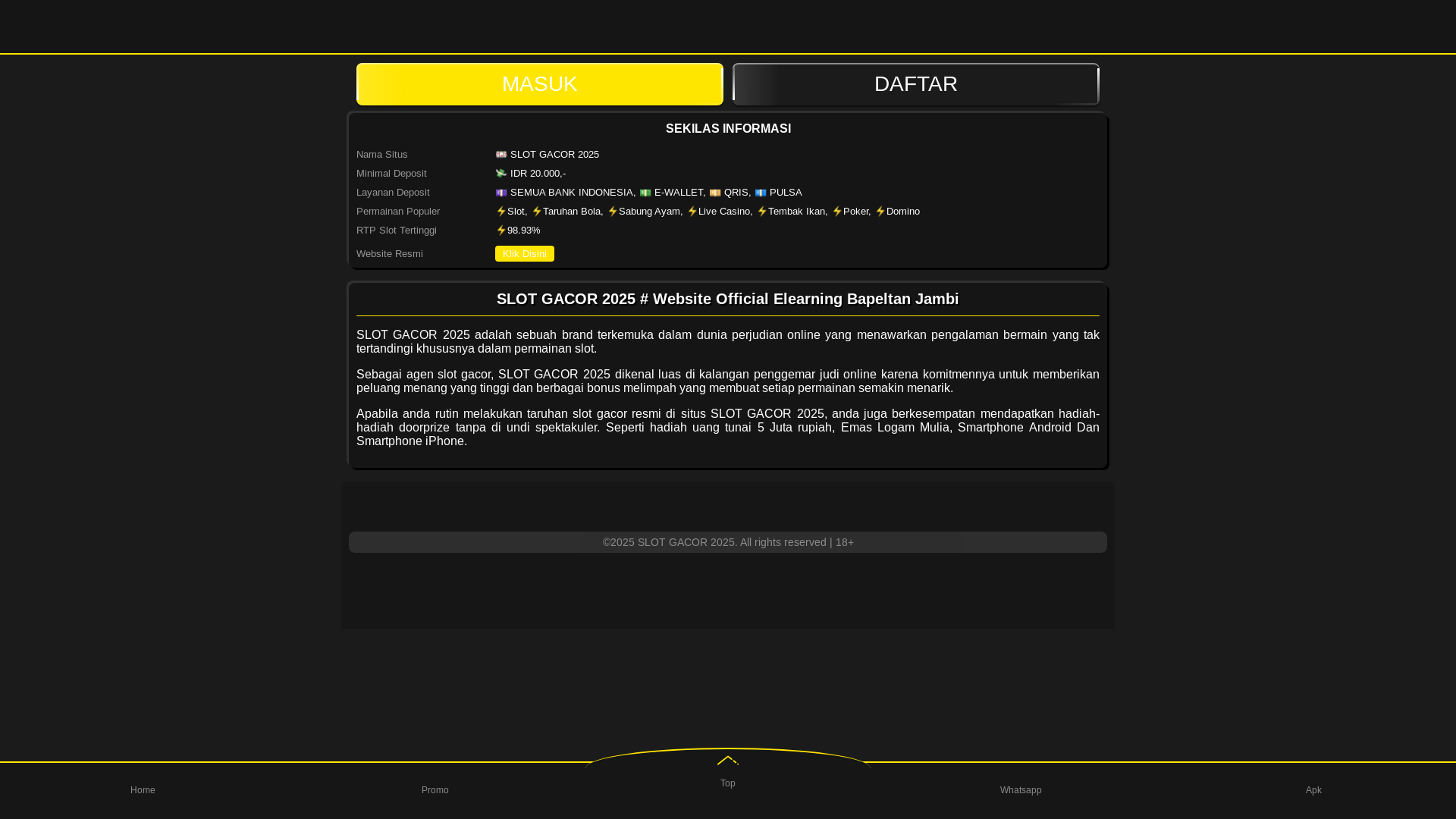 website screenshot of https://pelatihan-bapeltanjambi-id.pages.dev/