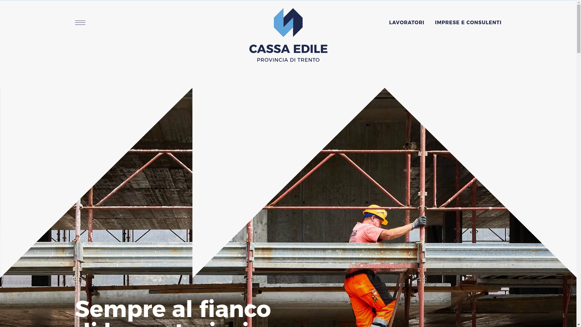 website screenshot of https://cassaediledeltrentino.it/