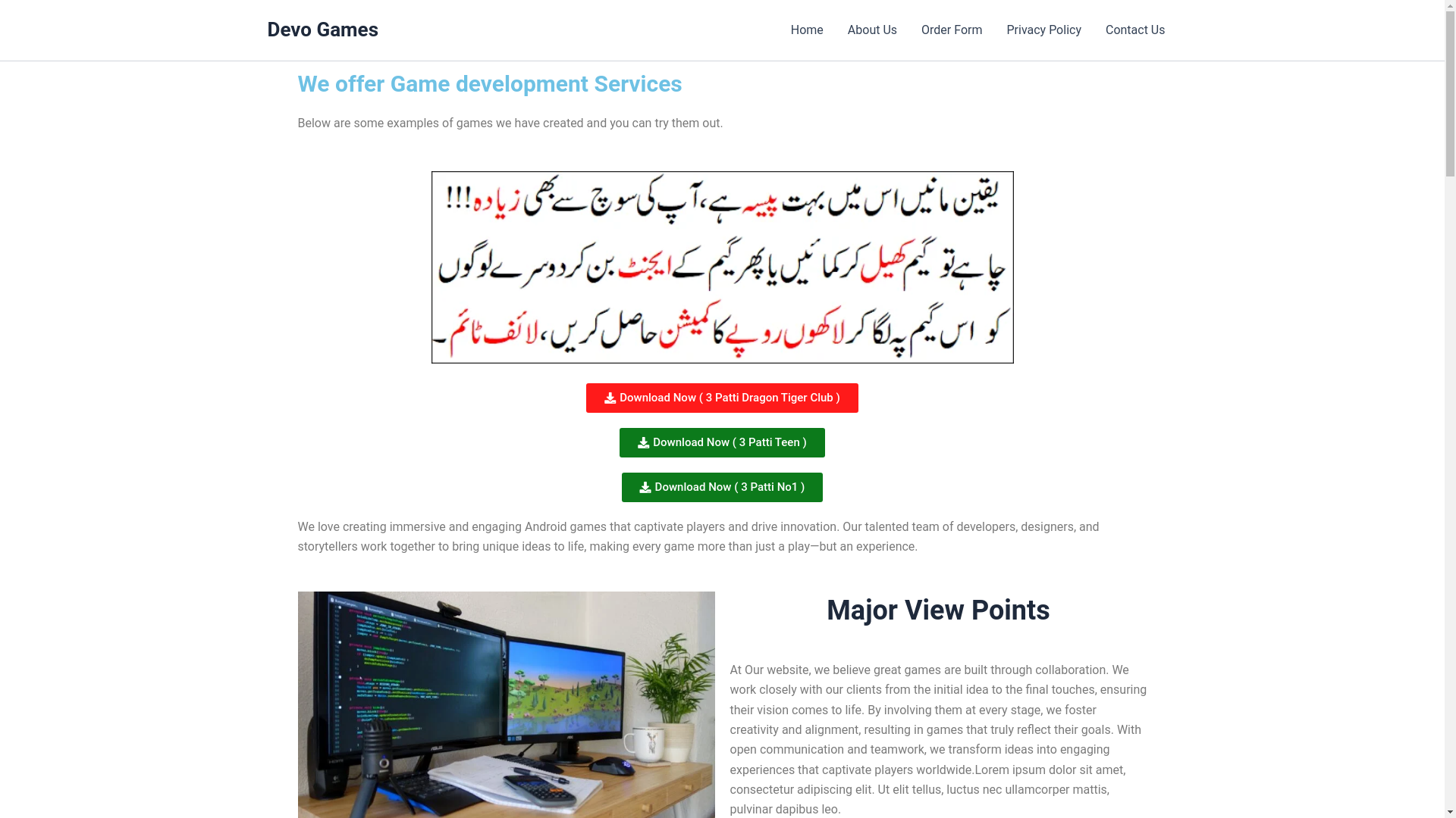 website screenshot of https://usamagamedev.site/