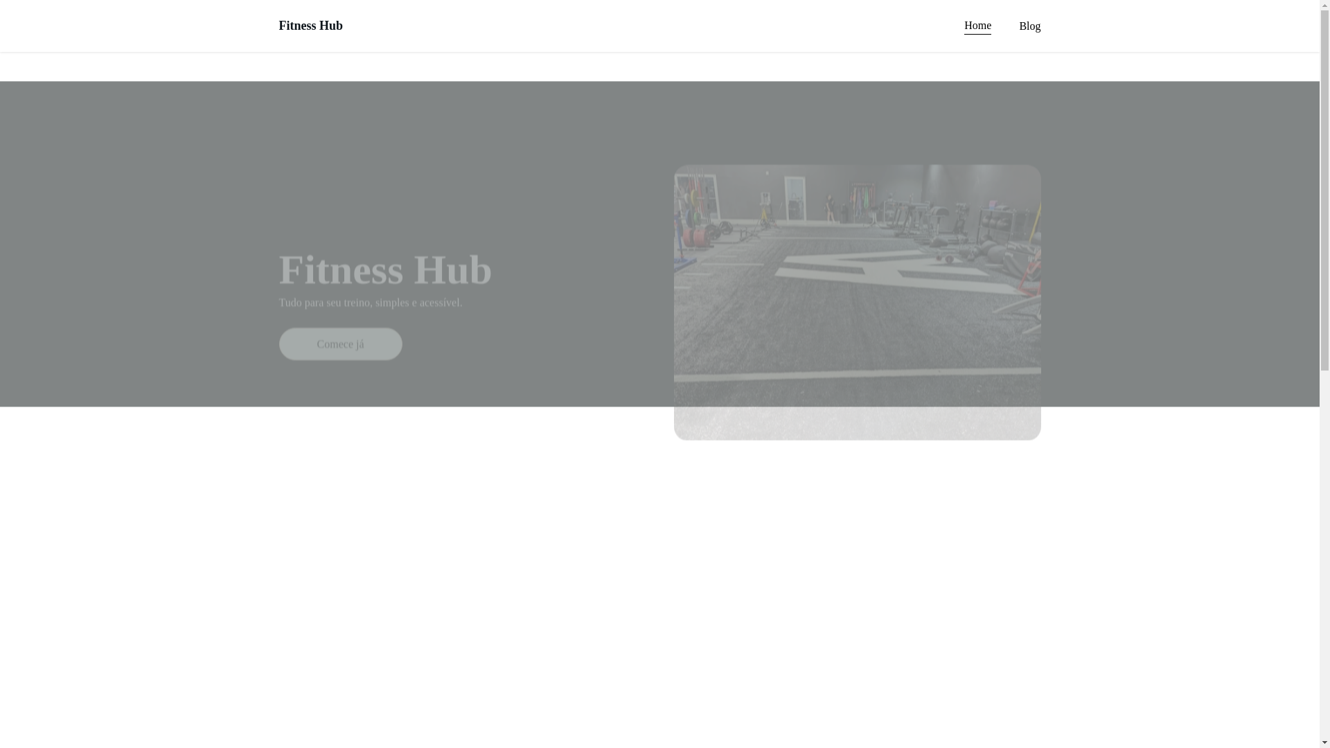 website screenshot of https://fitnesshub.net.br/