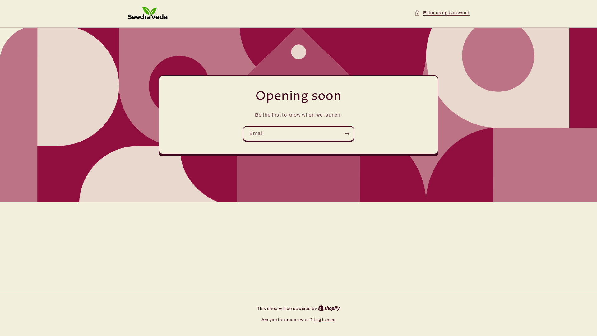 website screenshot of https://seedraveda.in/