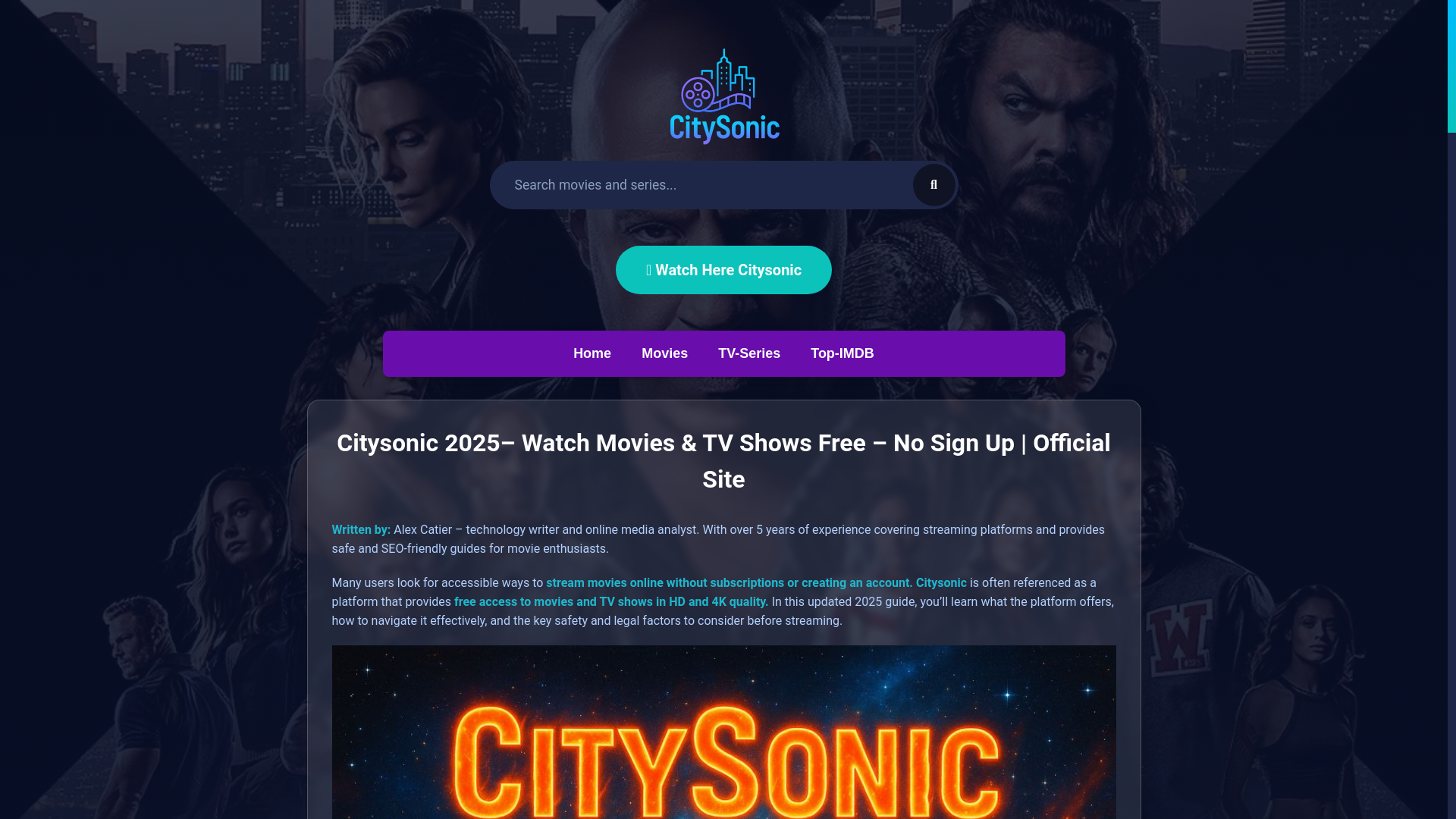 website screenshot of https://citysonic-v10.pages.dev/