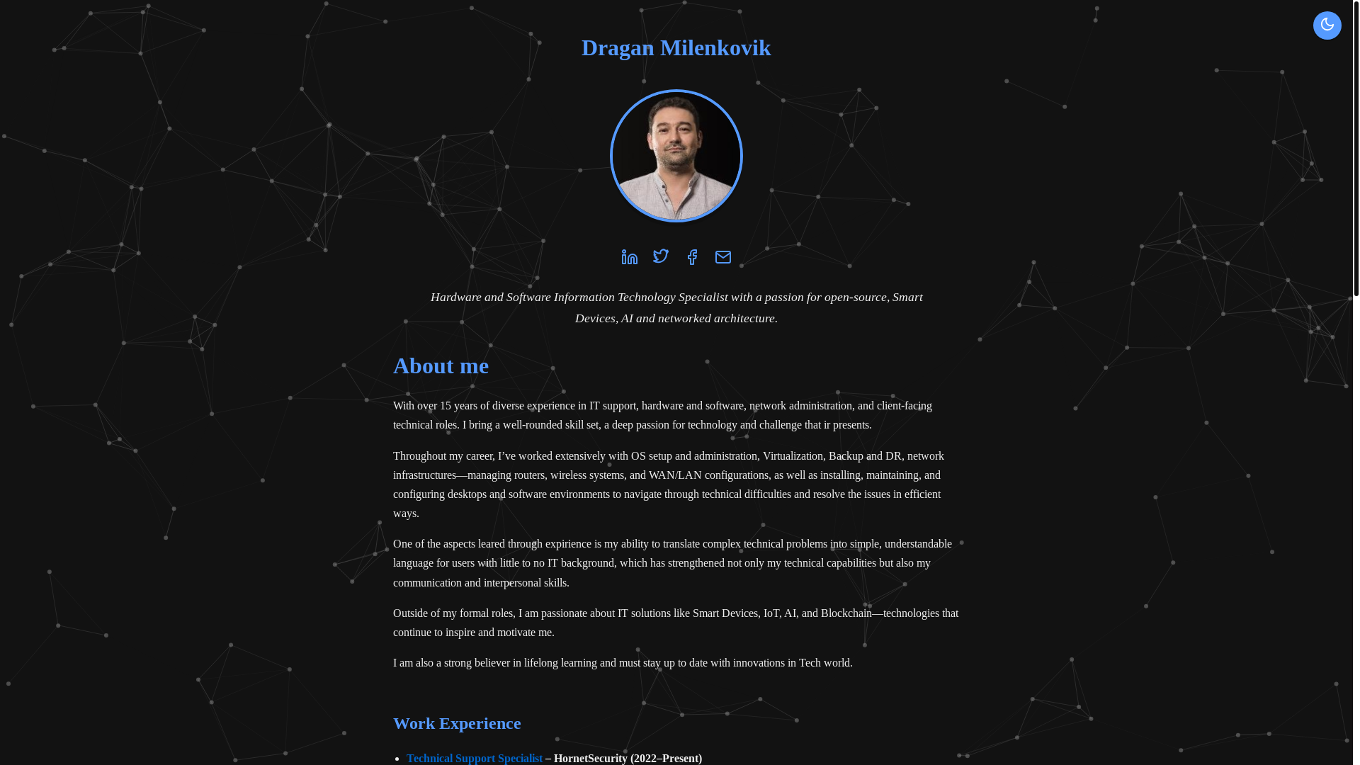 website screenshot of https://dragan-milenkovik-site.pages.dev/