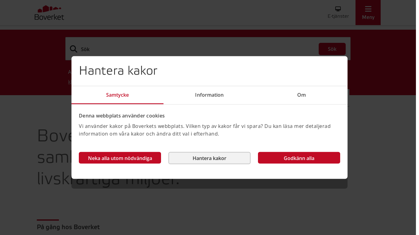 website screenshot of https://boverket.se/
