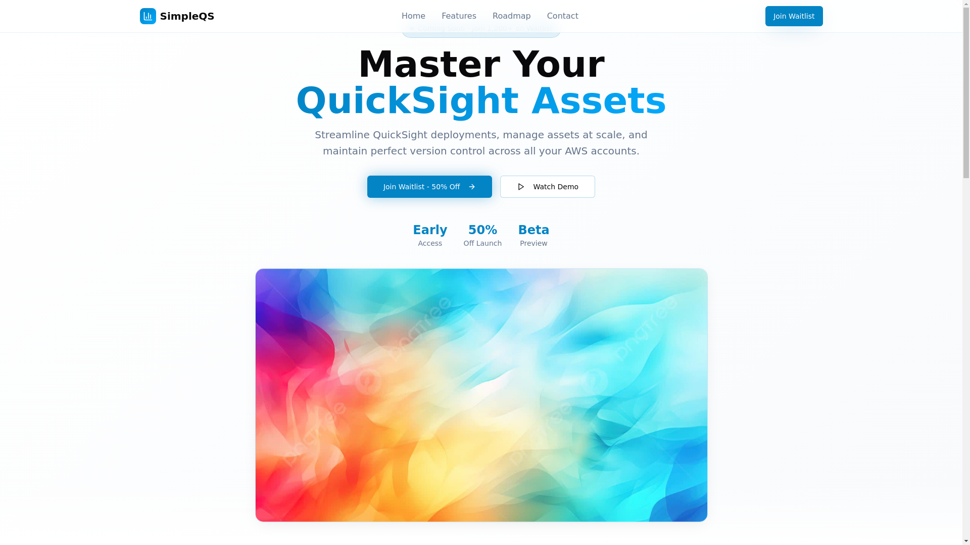 website screenshot of https://quicksight-nexus.pages.dev/