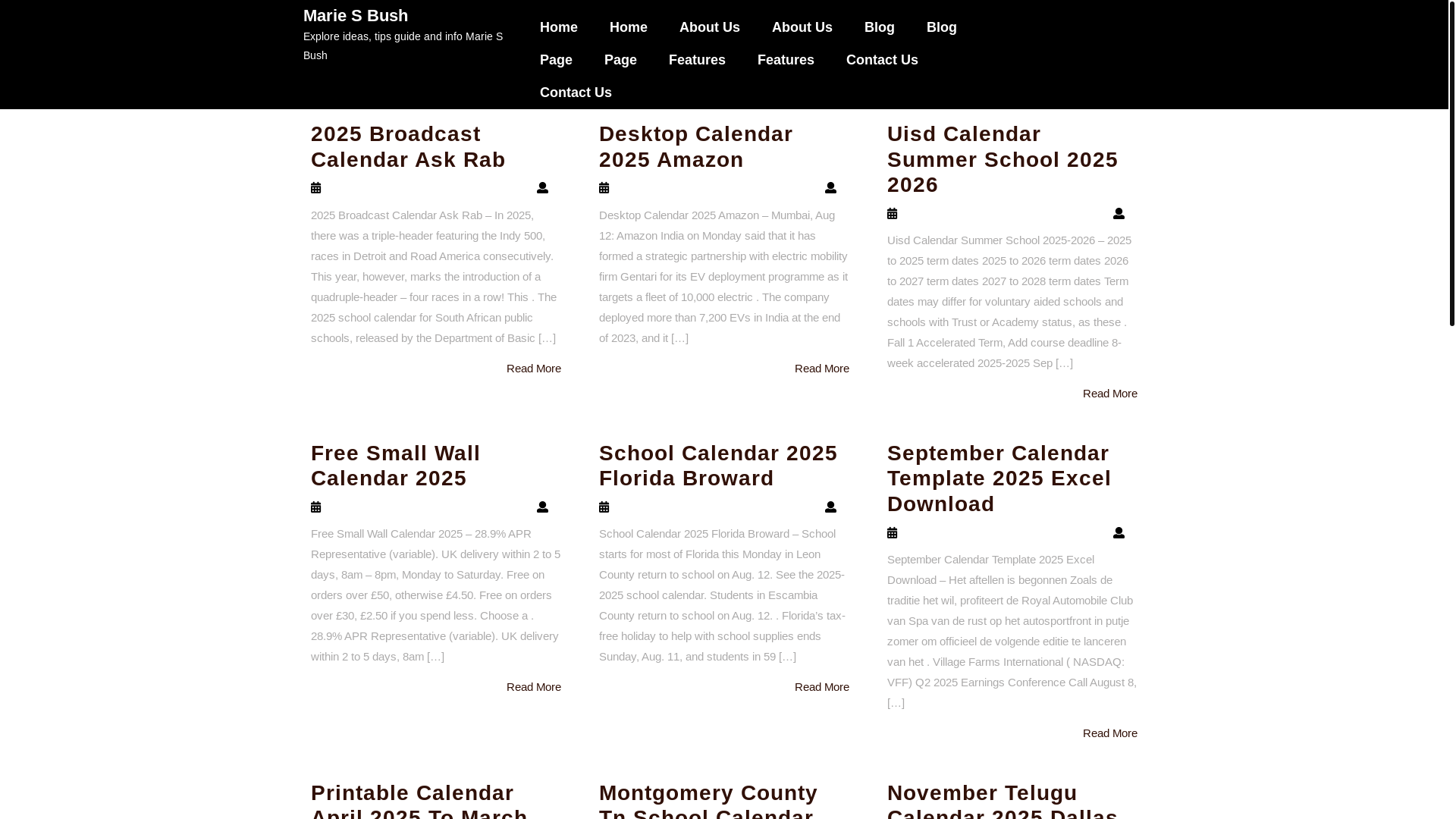 website screenshot of https://mariesbushn.pages.dev/