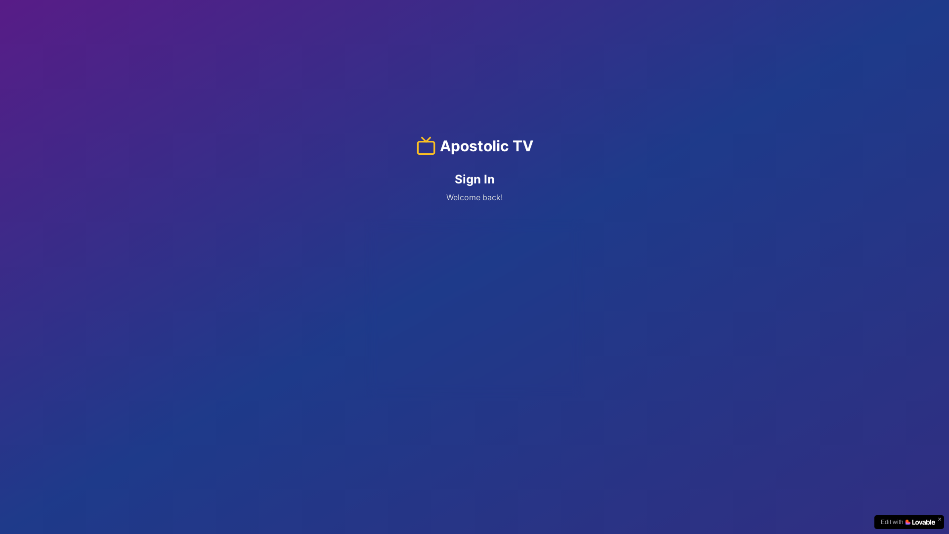 website screenshot of https://apostolictv.international/