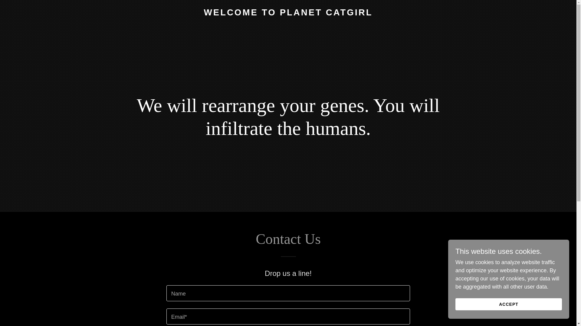 website screenshot of https://planetcatgirl.com/