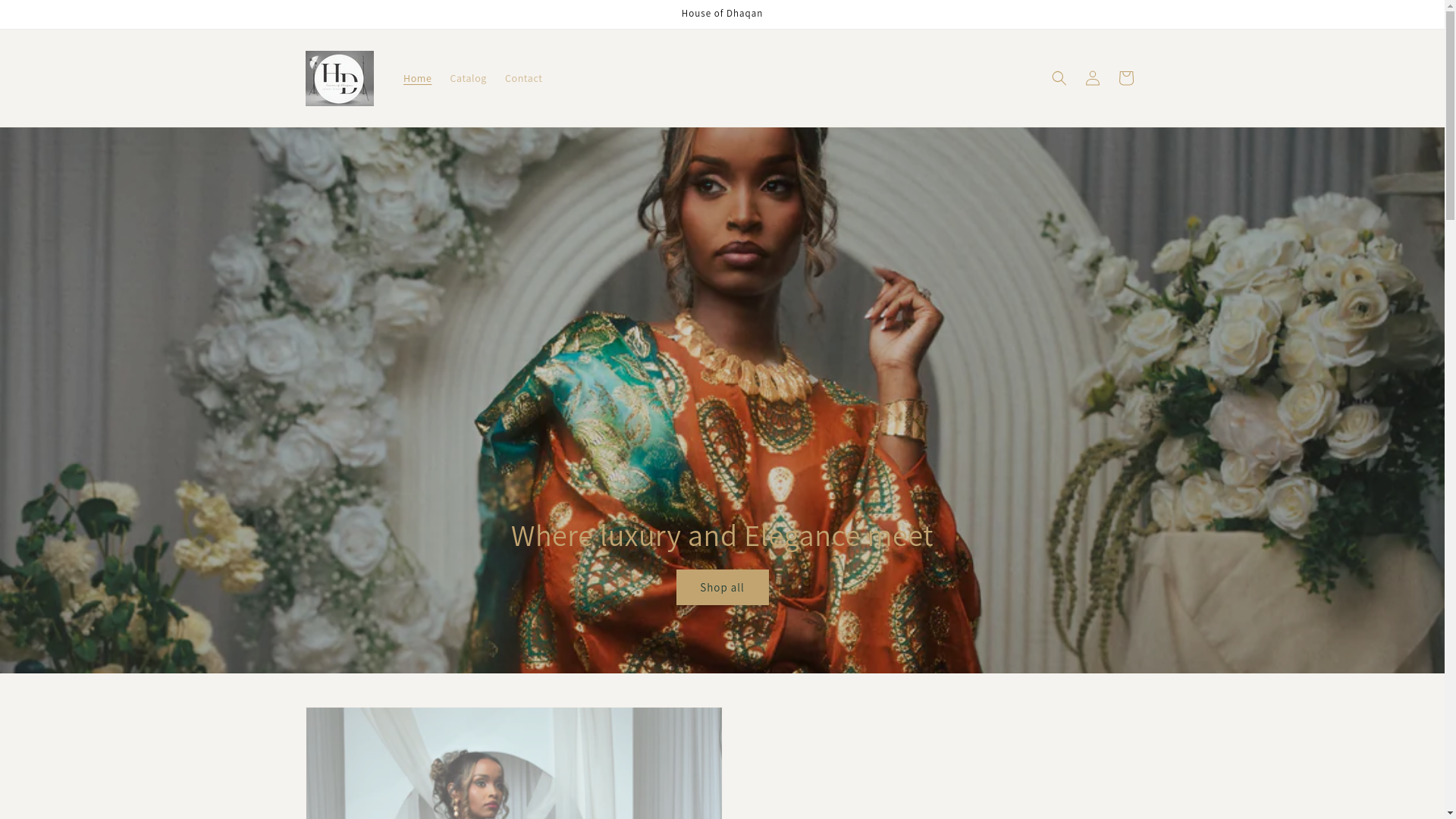 website screenshot of https://houseofdhaqan.com/