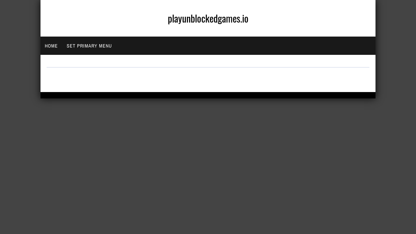 website screenshot of https://playunblockedgames.io/