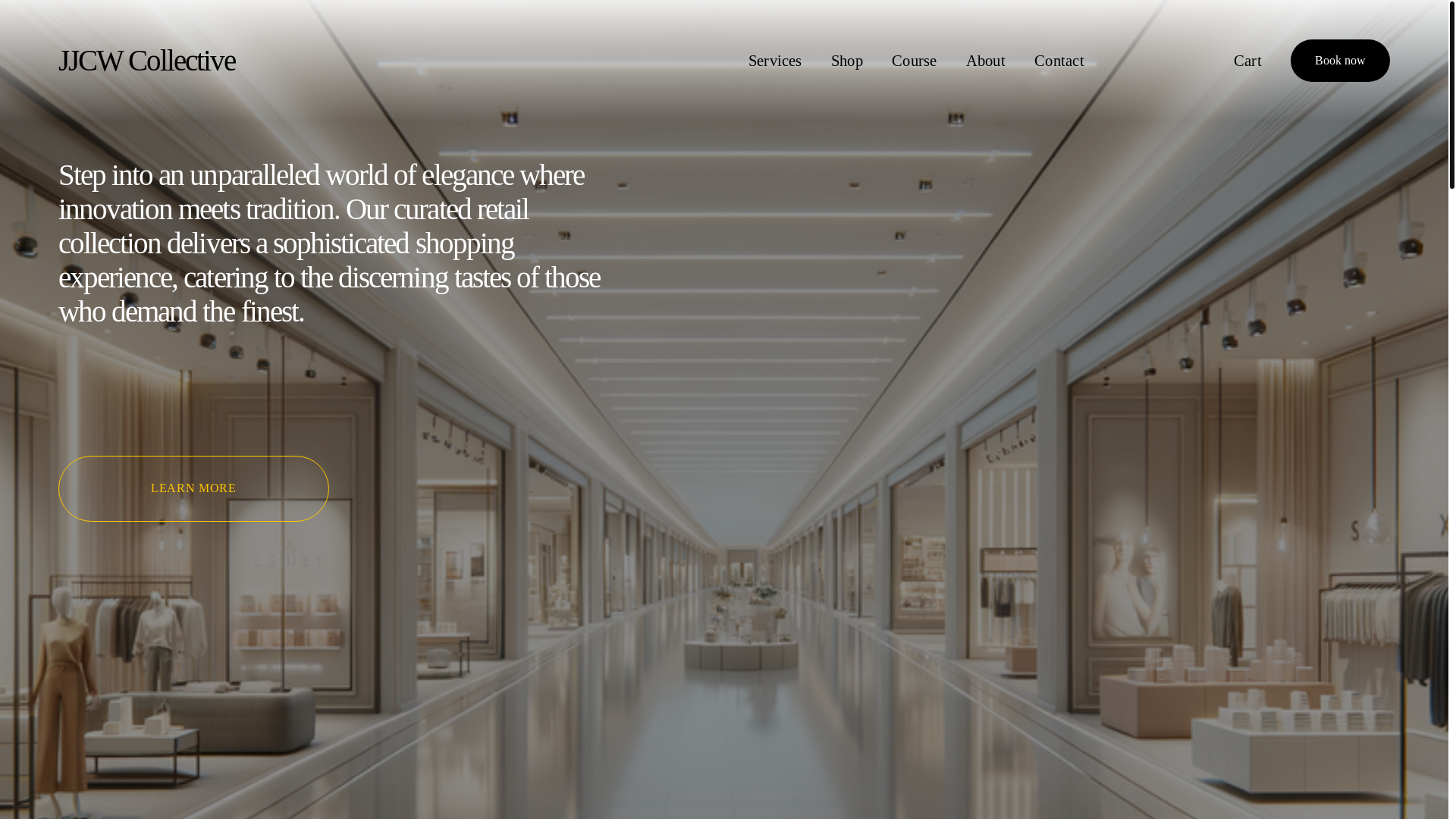 website screenshot of https://jjcwcollective.com/