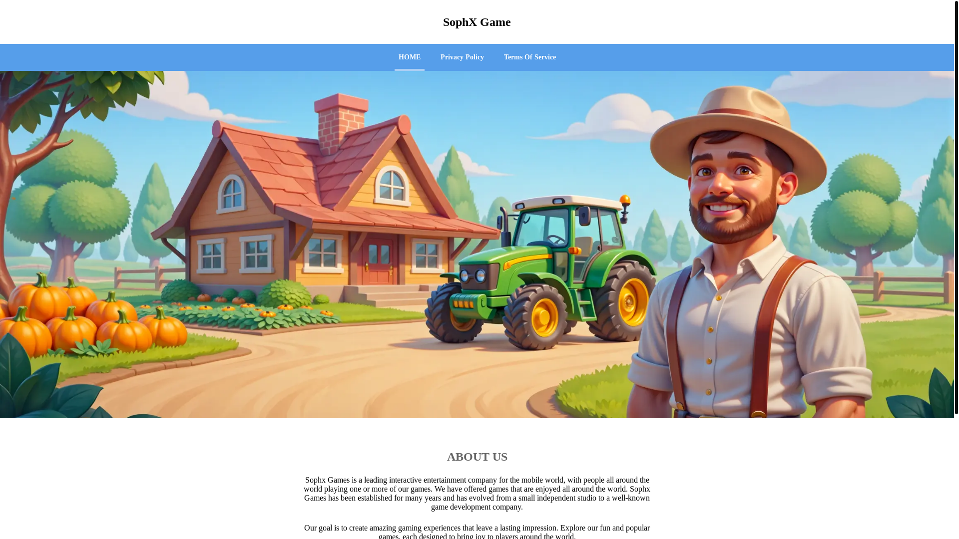 website screenshot of https://sophxgame.com/