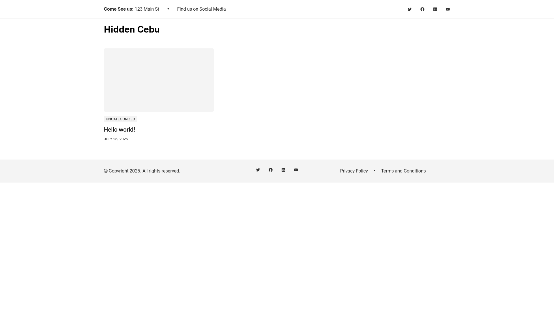 website screenshot of https://hiddencebu.com/