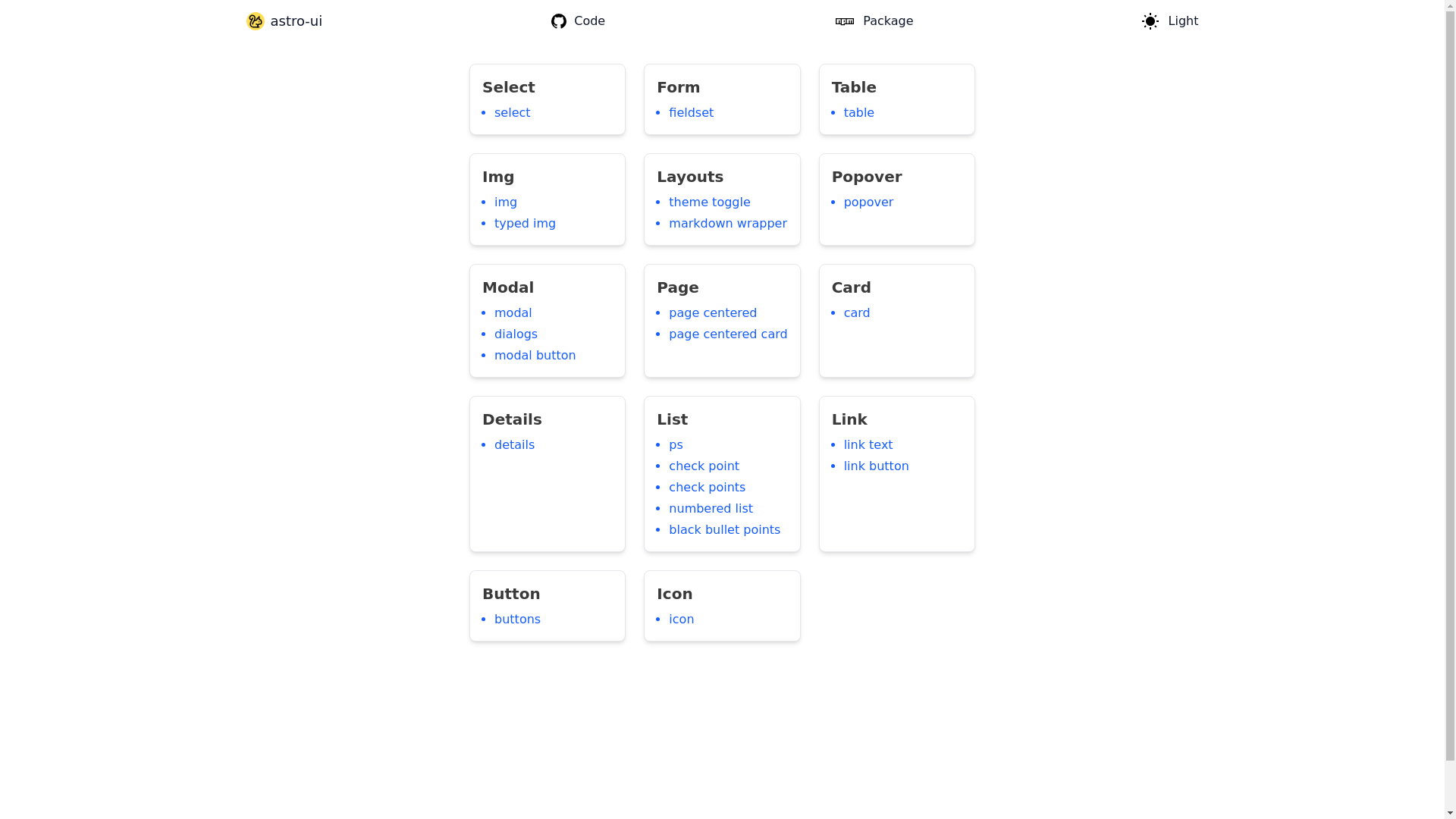 website screenshot of https://adaptive-astro-ui.pages.dev/