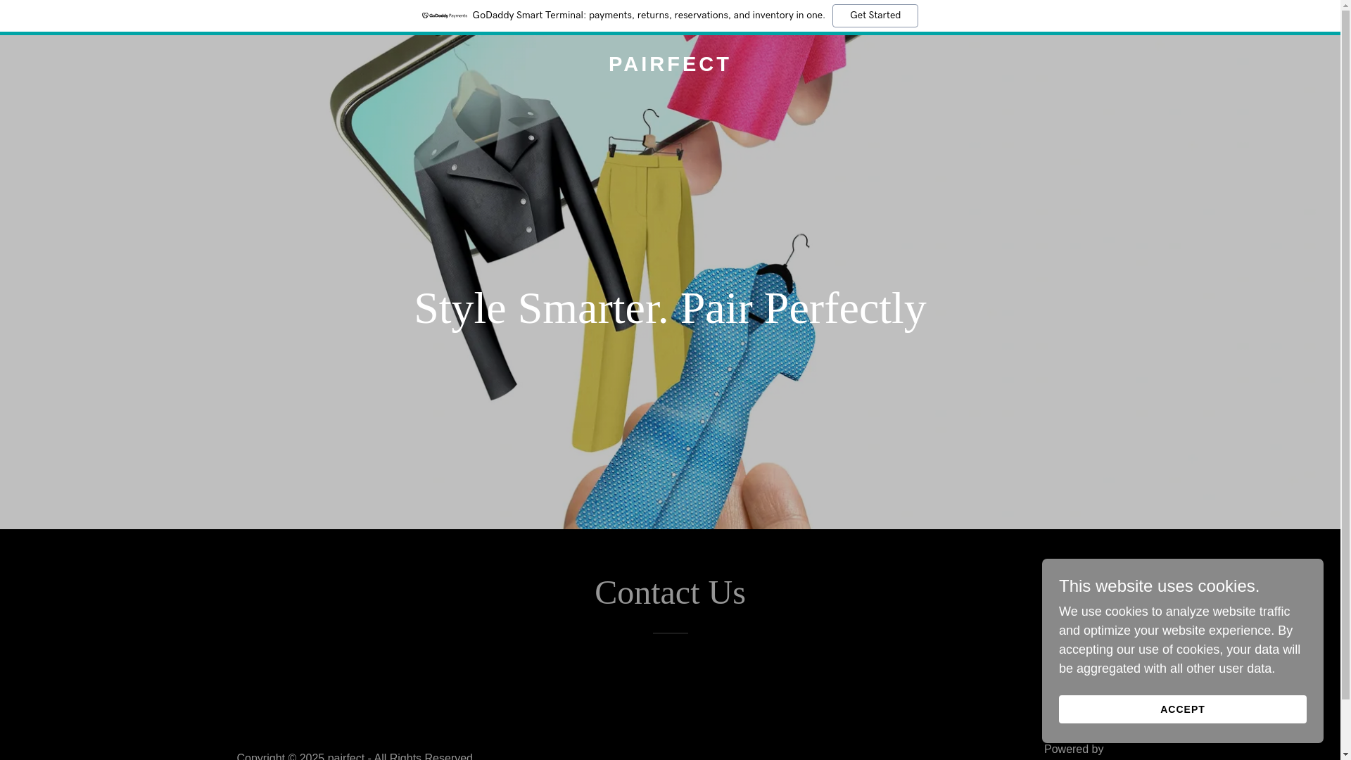 website screenshot of https://pairfect.co.in/