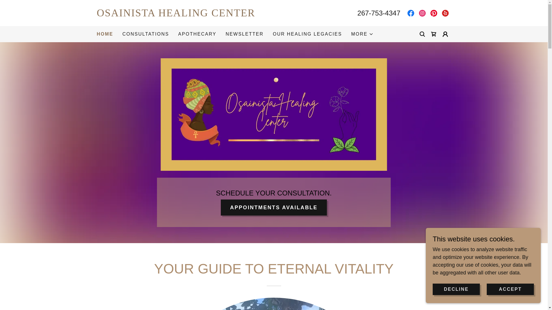 website screenshot of https://osainistahc.com/