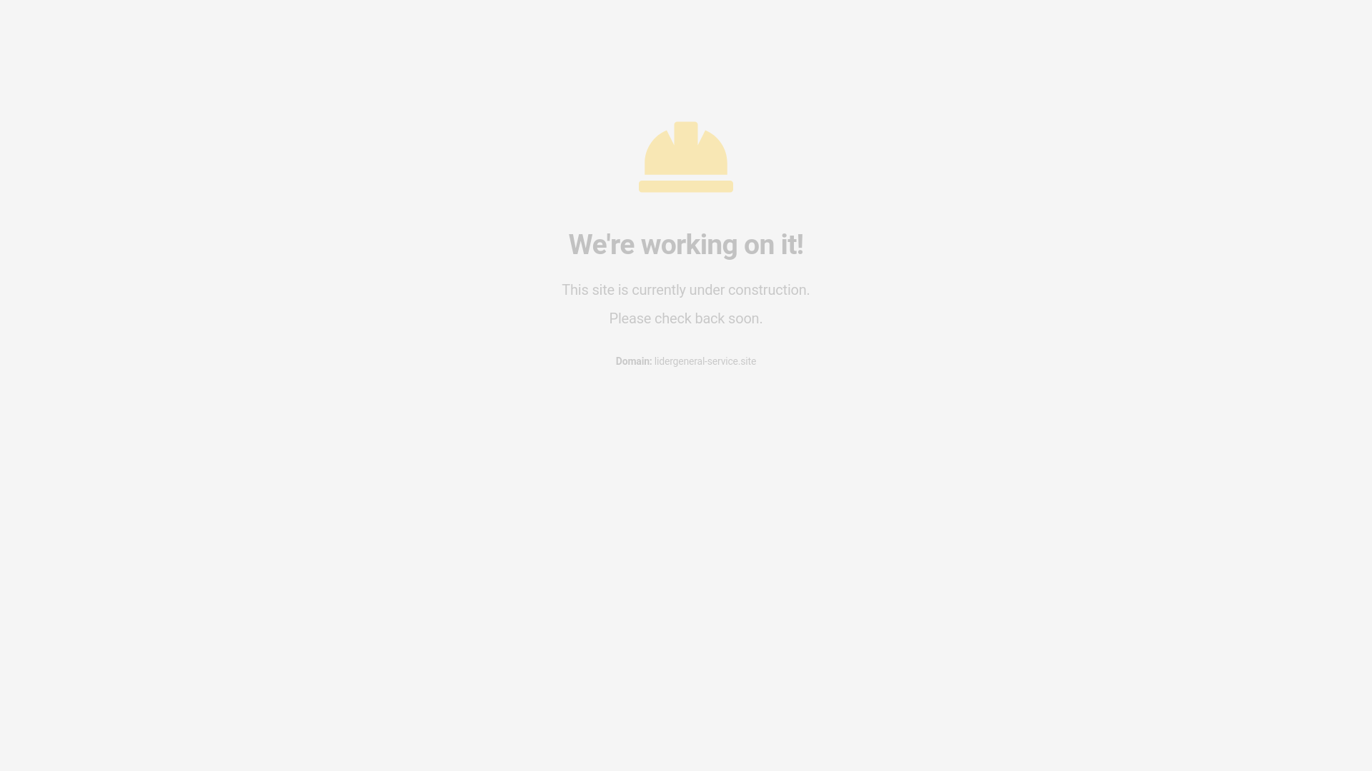 website screenshot of https://lidergeneral-service.site/