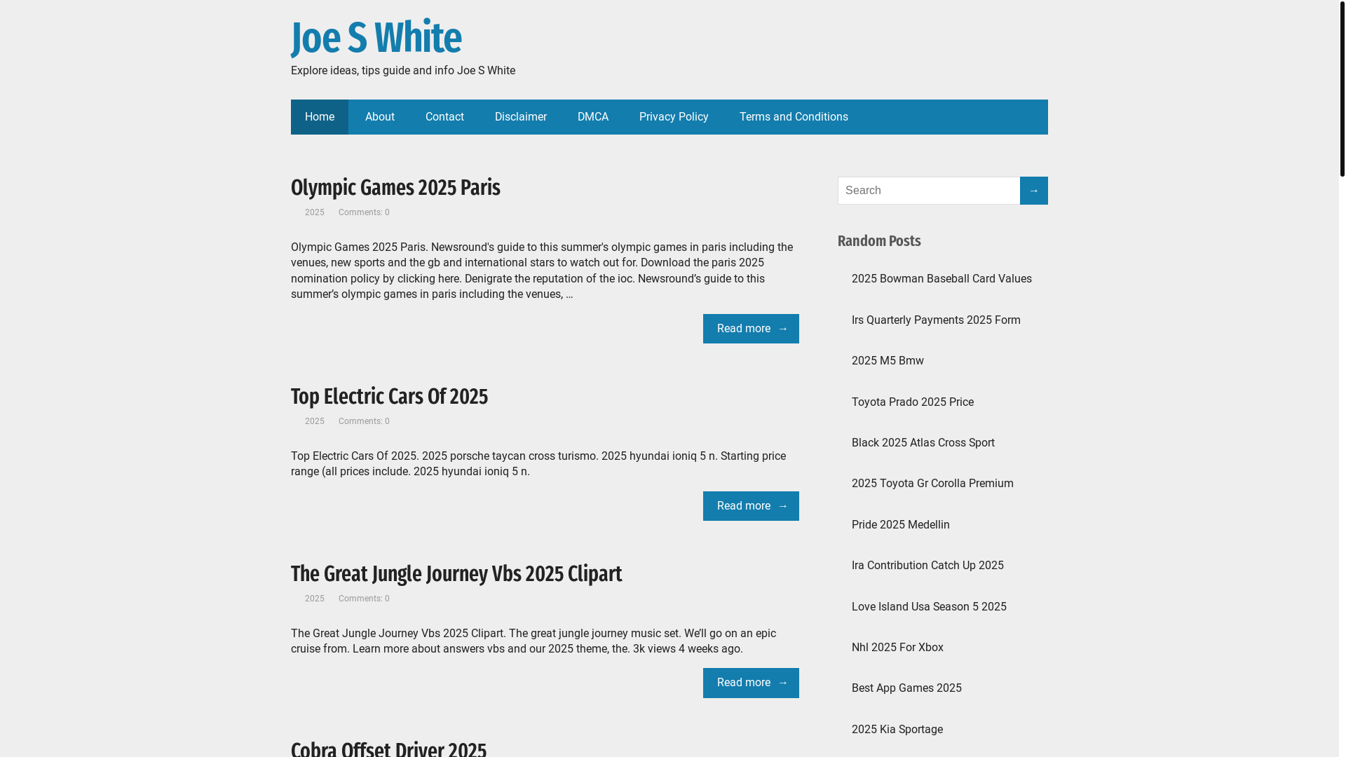 website screenshot of https://joeswhitel.pages.dev/