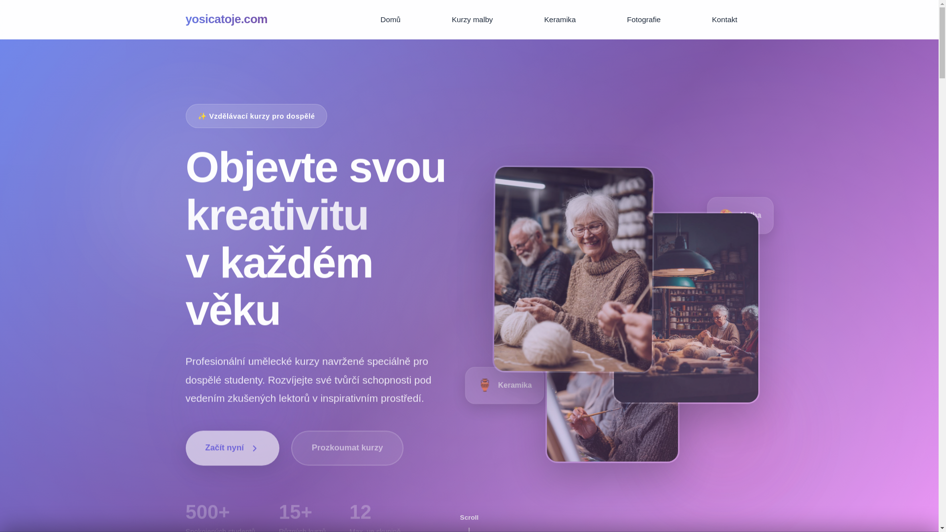 website screenshot of https://yosicatoje.com/