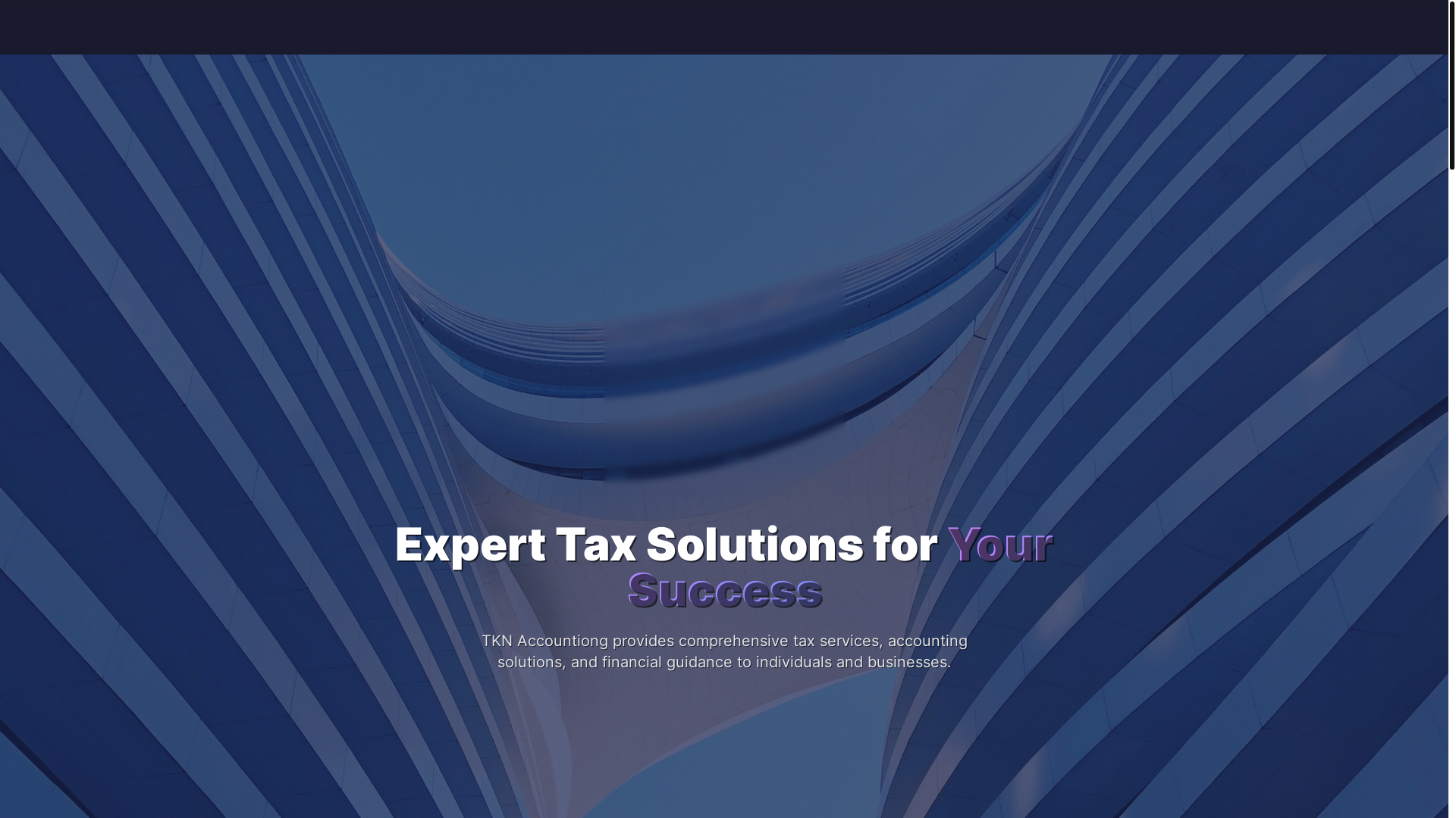 website screenshot of https://tknacc.co.za/