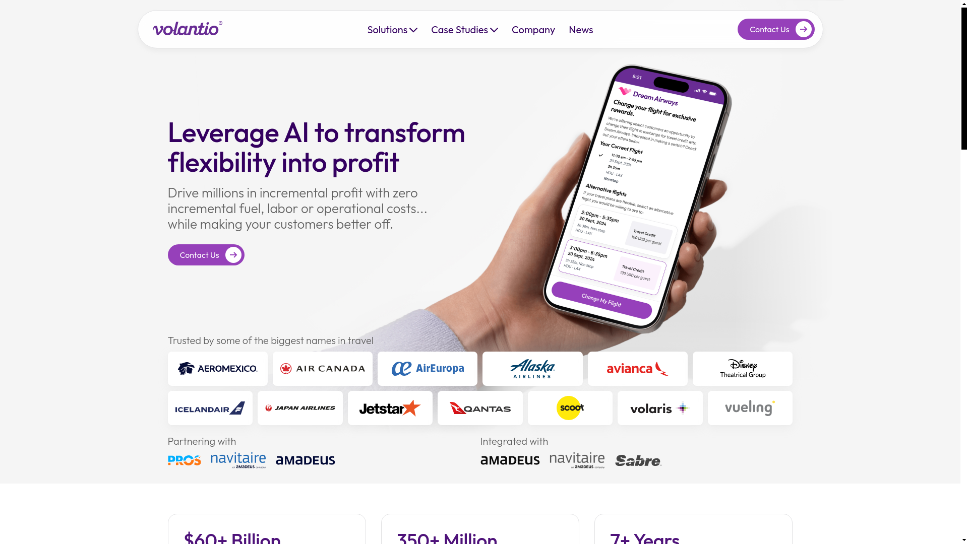 website screenshot of https://volantio-website.pages.dev/