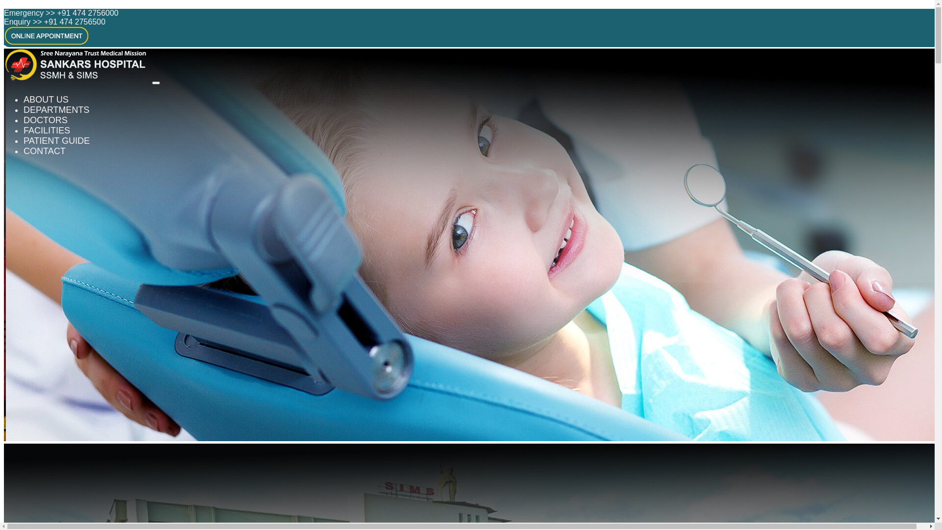 website screenshot of https://sankarshospitals.pages.dev/