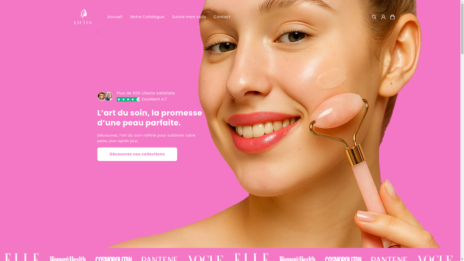 website screenshot of https://liftiaworld.com/