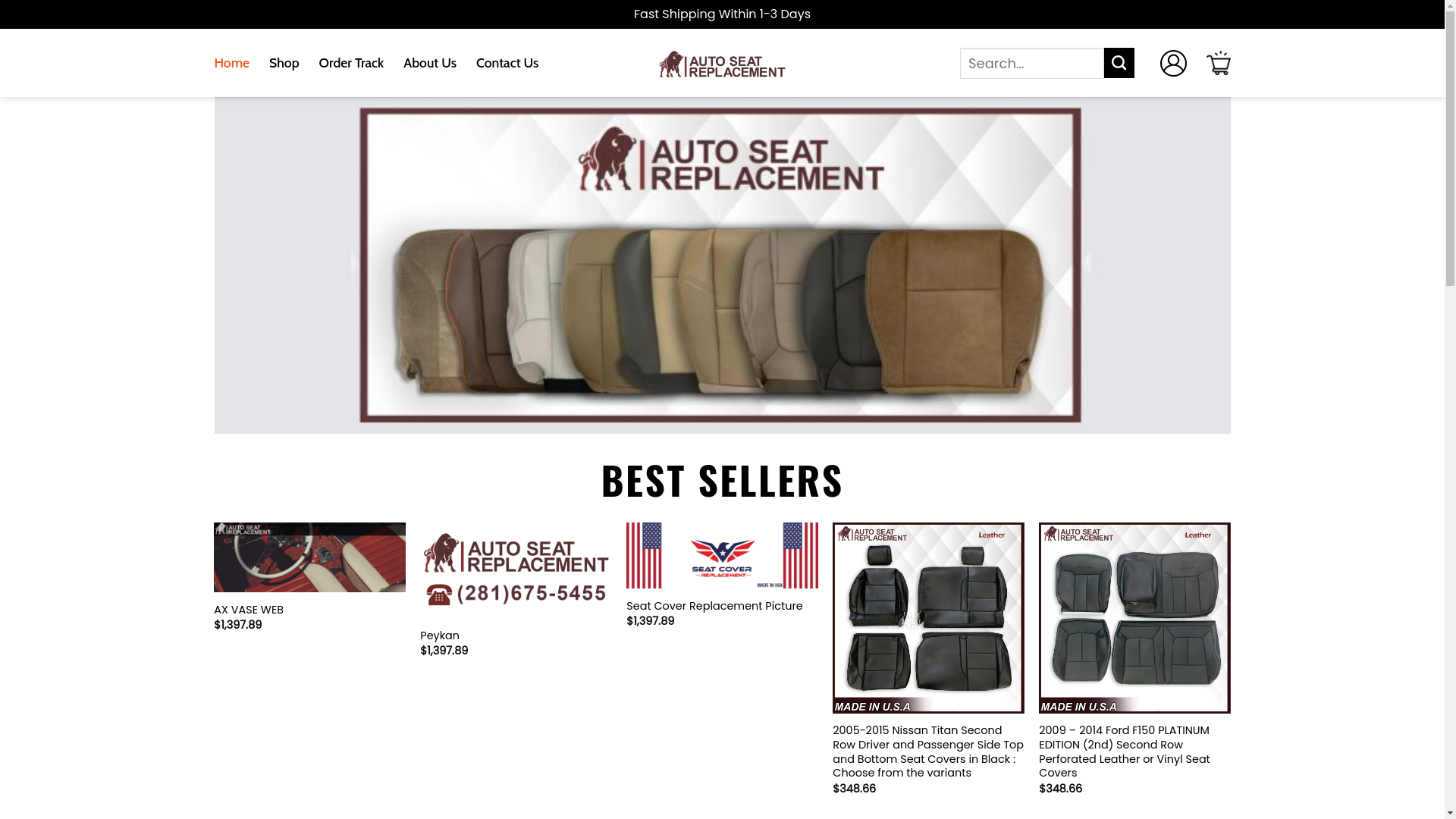 website screenshot of https://proautoseatreplacement.shop/