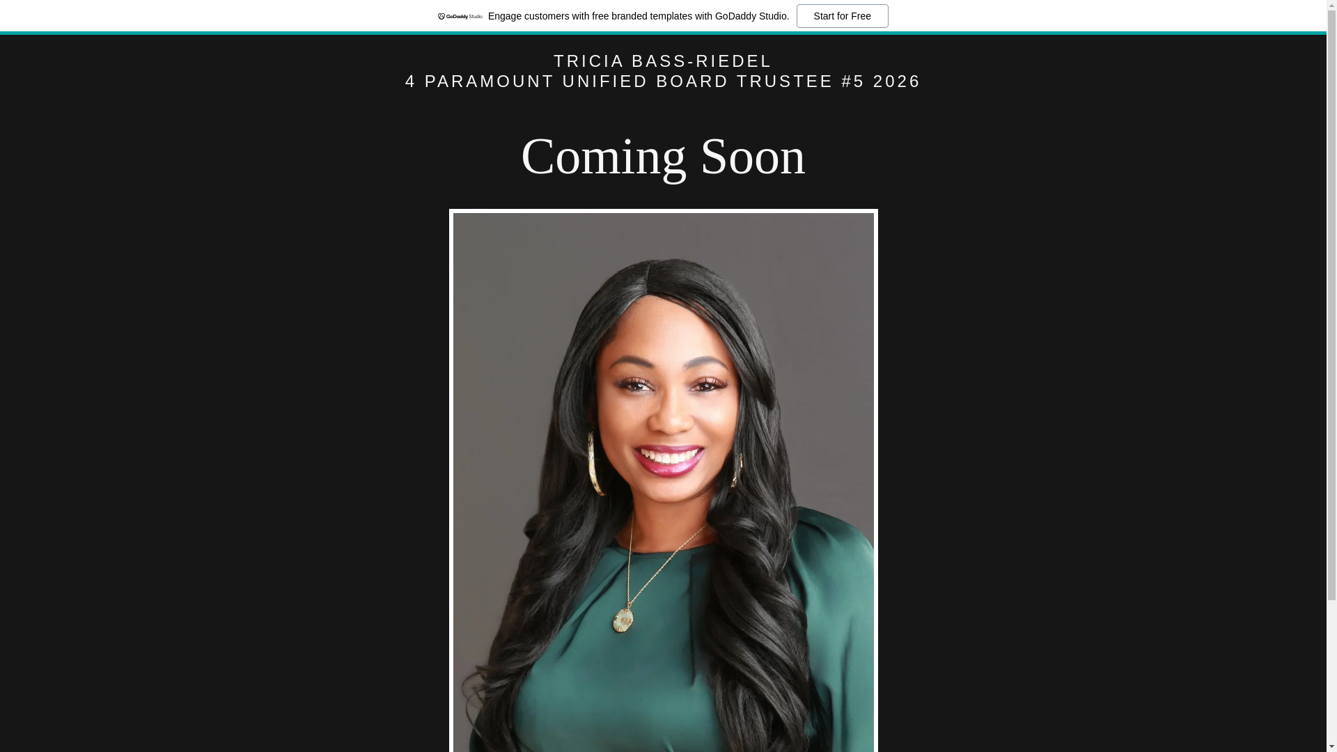 website screenshot of https://triciabass-riedel4pusd2026.com/
