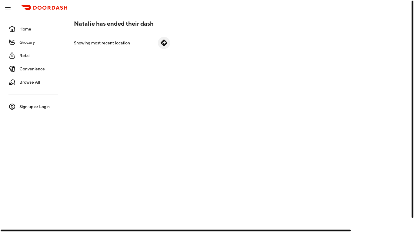 website screenshot of https://www.doordash.com/location-sharing/84661a2f-414a-41a6-82ff-030afe184922