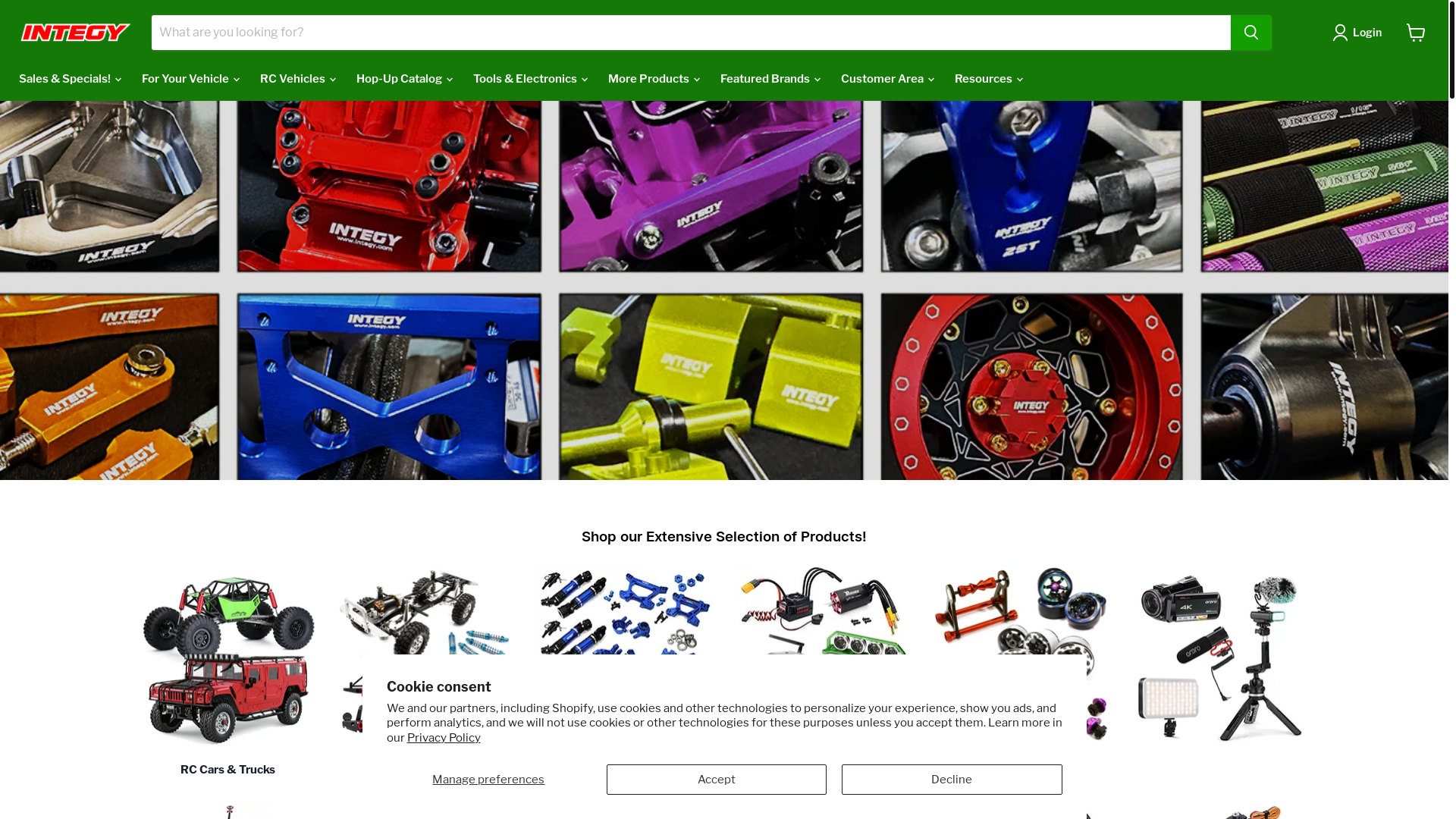 website screenshot of https://rcupgradeparts.com/